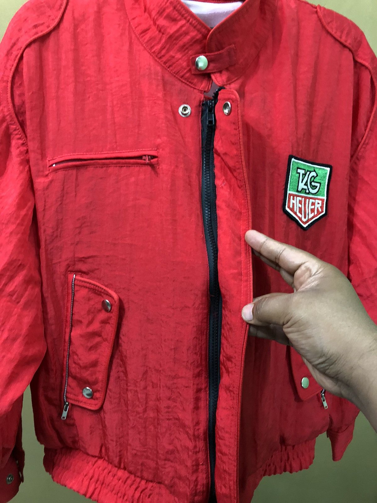Vintage Vintage Tag Heuer Big Logo Racing Jacket Size US L / EU 52-54 / 3 - 7 Thumbnail