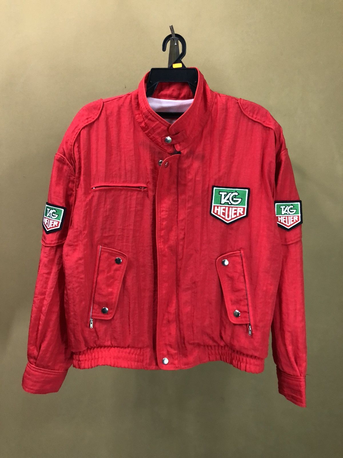 Vintage Vintage Tag Heuer Big Logo Racing Jacket Size US L / EU 52-54 / 3 - 13 Thumbnail