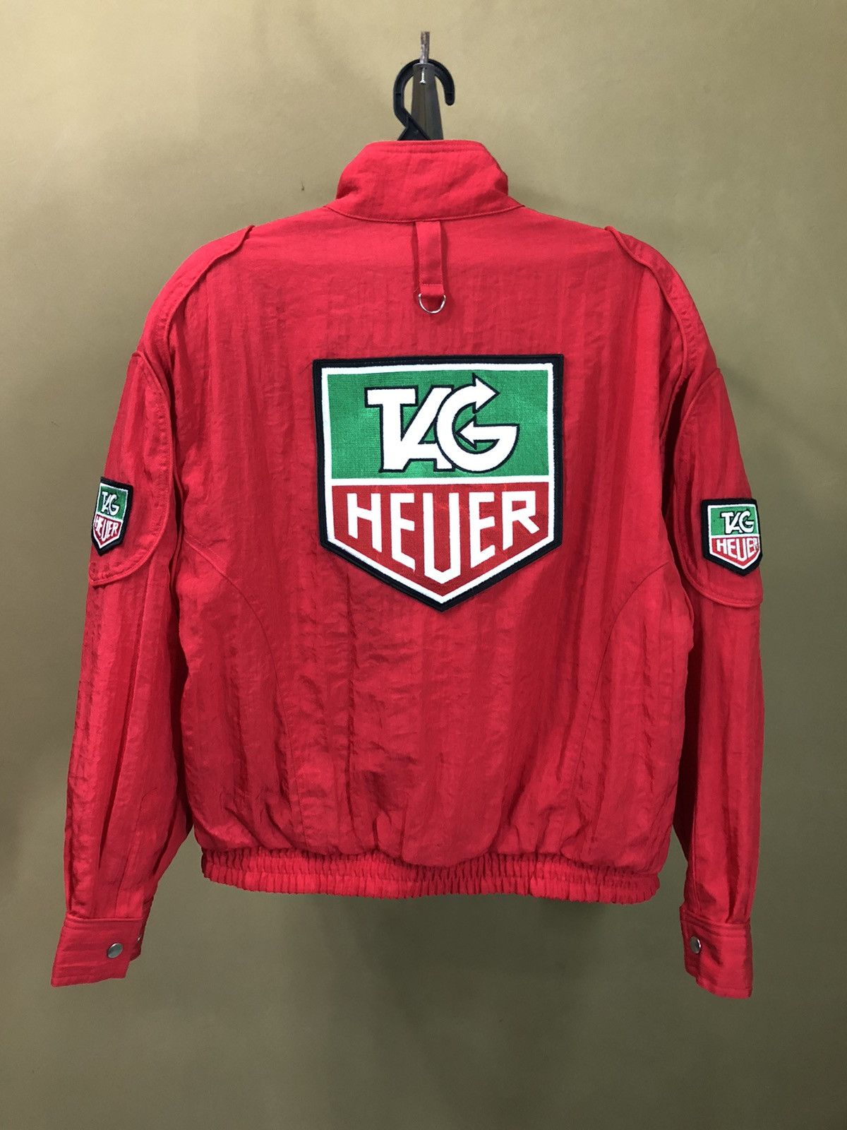 Vintage Vintage Tag Heuer Big Logo Racing Jacket Size US L / EU 52-54 / 3 - 12 Thumbnail