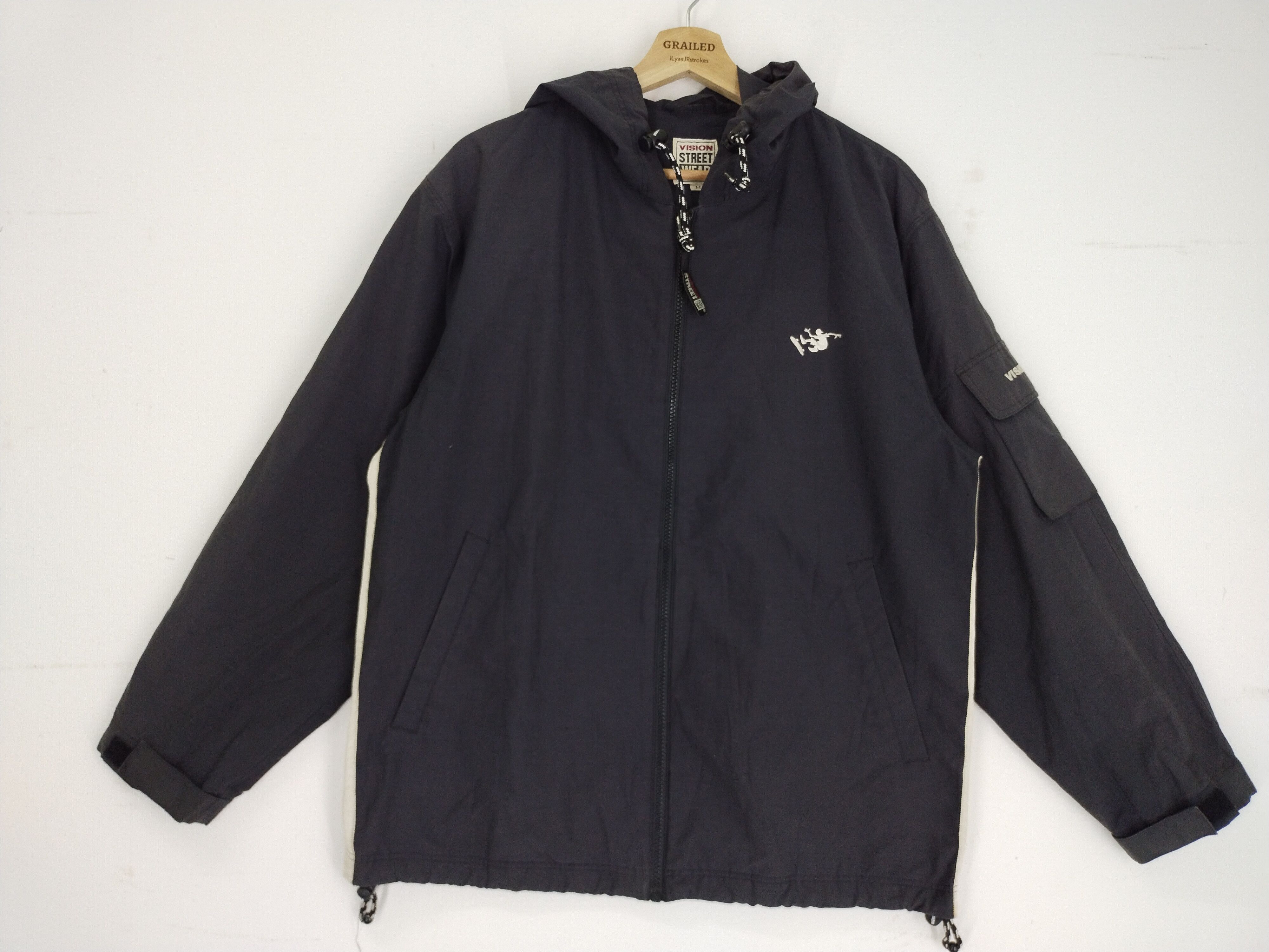 Vision Streetwear Vintage Vision Streetwear Windbreaker Hoodie Jacket Size US M / EU 48-50 / 2 - 4 Thumbnail