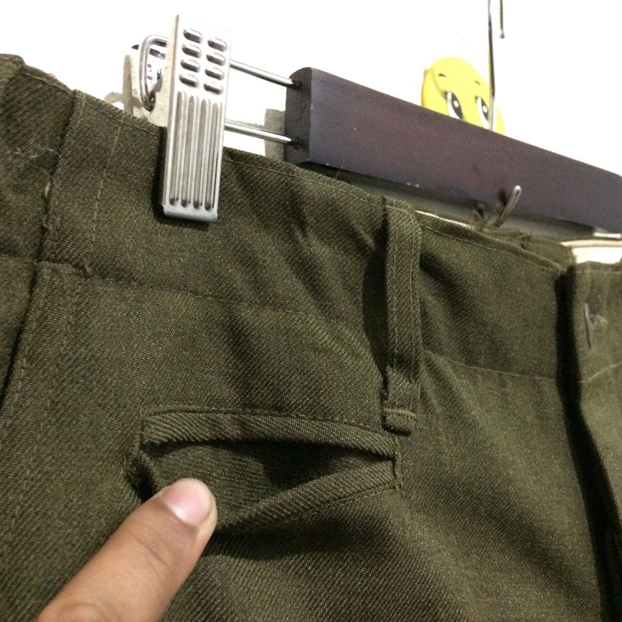 Army Of Me Vintage 60's Army Pants Chore Cotton Size US 33 - 4 Thumbnail