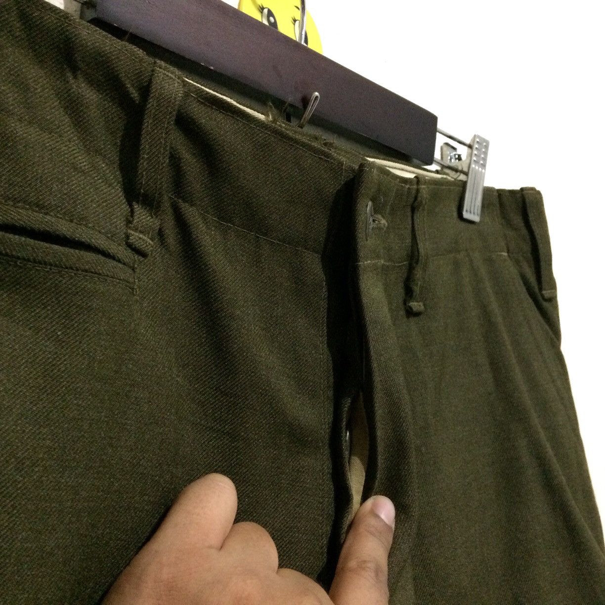 Army Of Me Vintage 60's Army Pants Chore Cotton Size US 33 - 2 Thumbnail