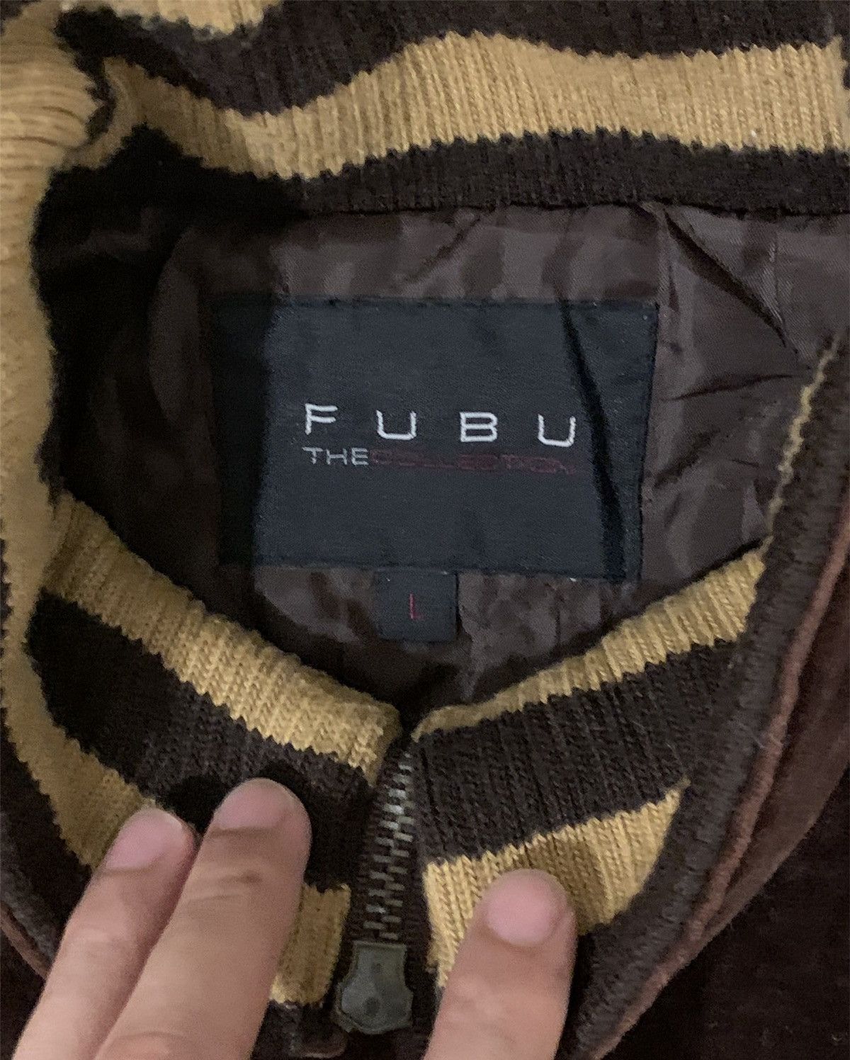 Fubu Vintage Fubu Collection Crown Logo Velvet Sweater Size US L / EU 52-54 / 3 - 4 Thumbnail