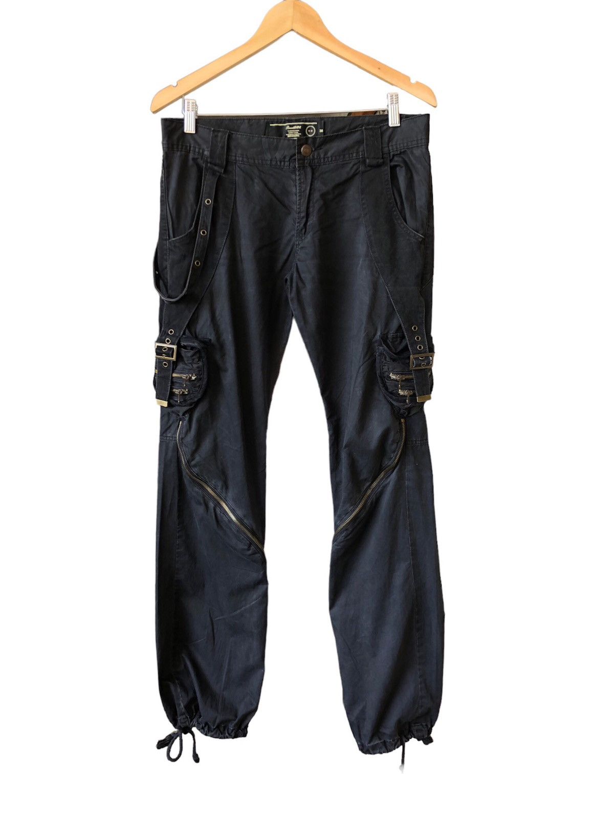 image of Seditionaries Vintage Brthbearth Bondage Punk Cargo Pants in Black, Women's (Size 32)