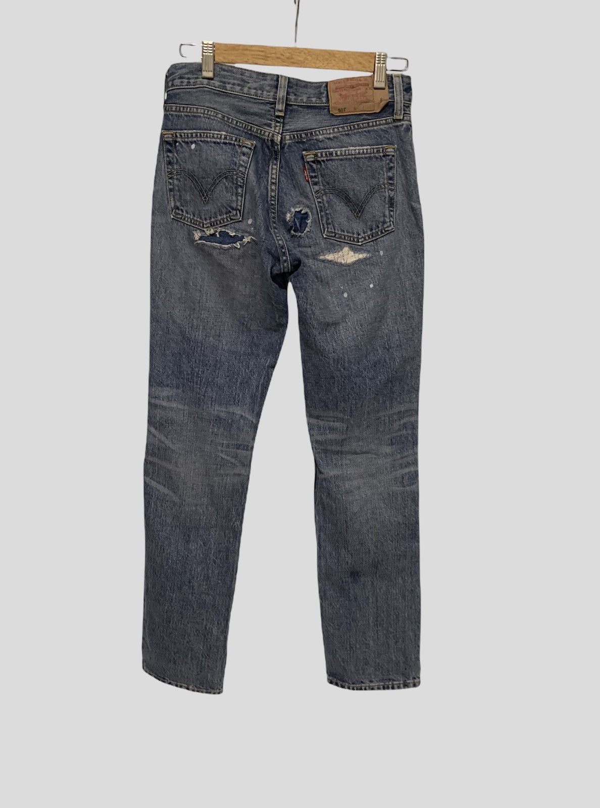 Designer × Levi's × Seditionaries Rare Distressed Ripped Levis 501 Undercover Style Size US 28 / EU 44 - 2 Thumbnail