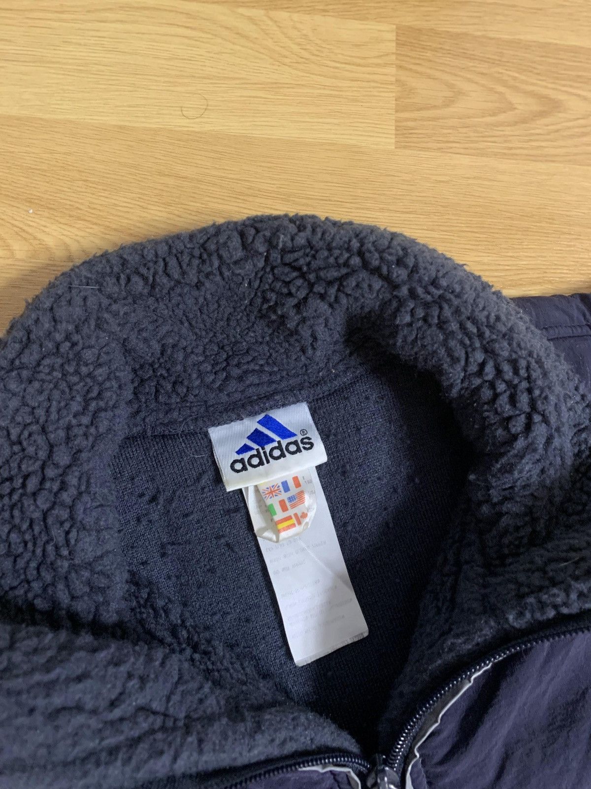 Adidas × Vintage Sweatshirt sherpa vintage beige Adidas 90s half zip Size US XL / EU 56 / 4 - 7 Thumbnail