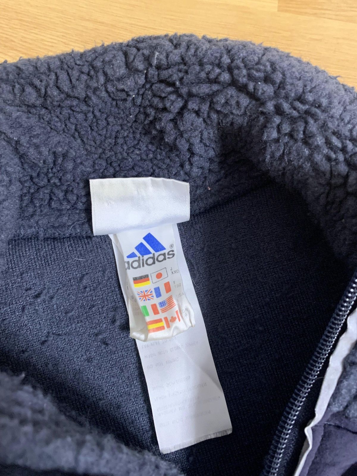 Adidas × Vintage Sweatshirt sherpa vintage beige Adidas 90s half zip Size US XL / EU 56 / 4 - 11 Thumbnail