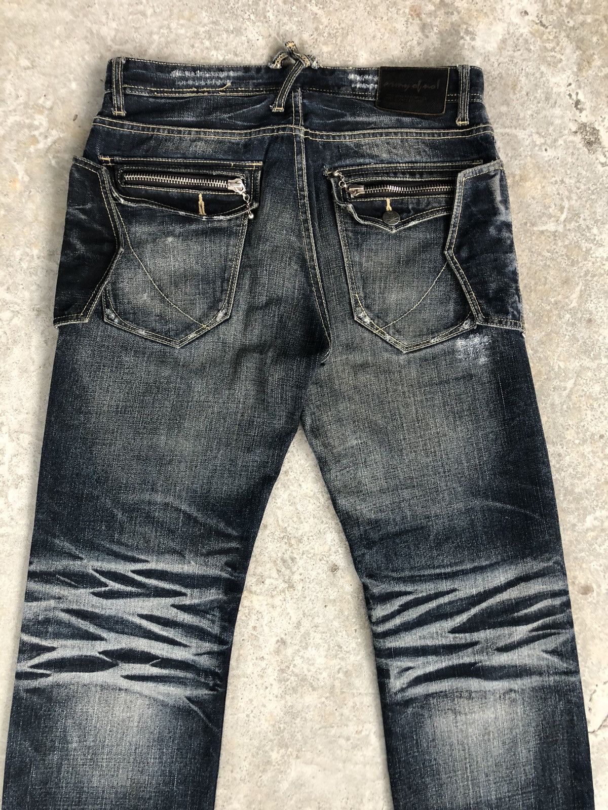 Army Of Me Japanese Skulls army of no Distressed Jeans Size US 34 / EU 50 - 8 Thumbnail