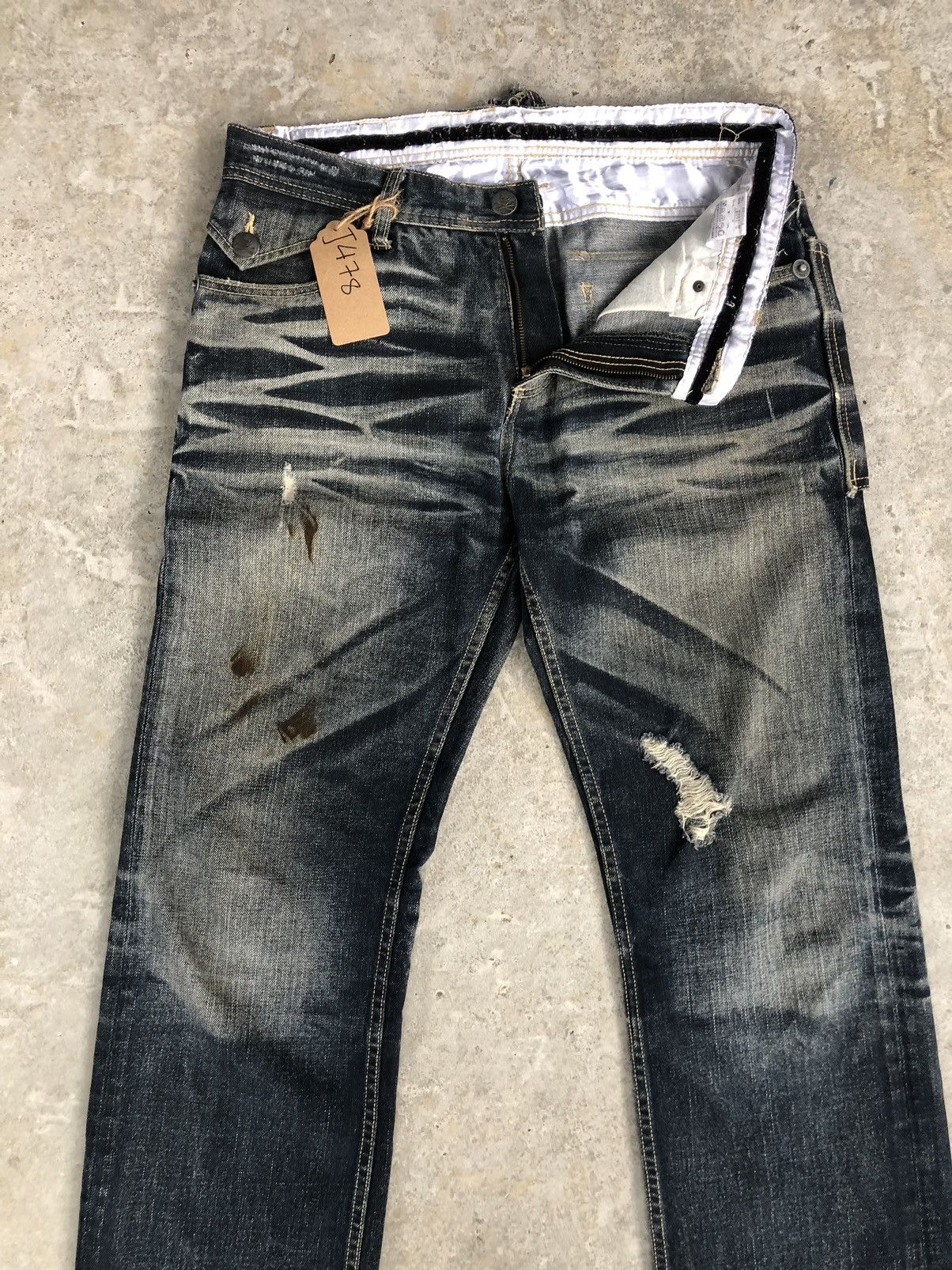 Army Of Me Japanese Skulls army of no Distressed Jeans Size US 34 / EU 50 - 3 Thumbnail