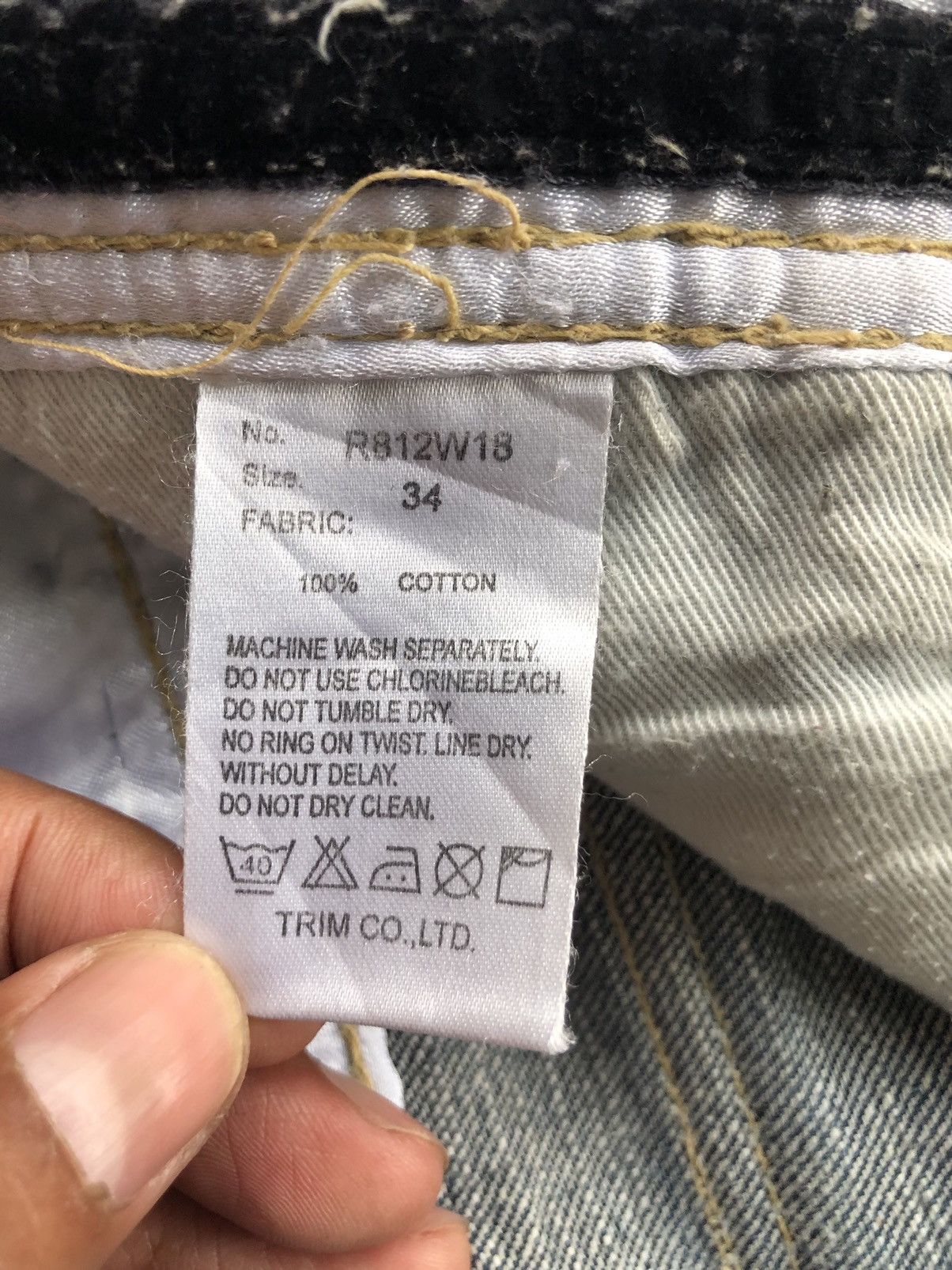 Army Of Me Japanese Skulls army of no Distressed Jeans Size US 34 / EU 50 - 18 Thumbnail