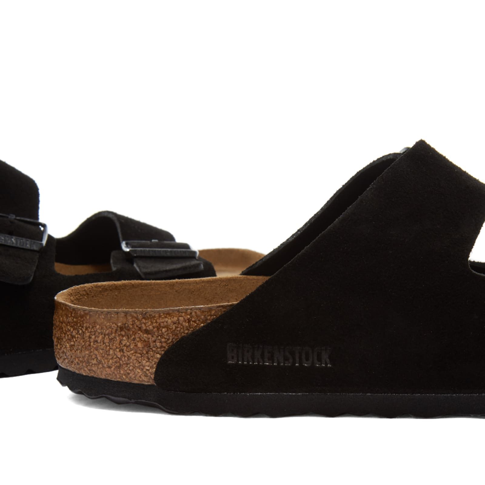 Birkenstock BIRKENSTOCK ARIZONA SFB BLACK SUEDE 951321 US 8 EU 41 Size US 8 / EU 41 - 4 Thumbnail