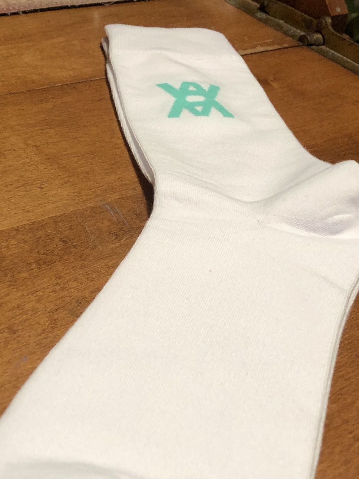A-COLD-WALL* New Season Knit Dress Socks White Teal - *A-COLD-WALL Large Size ONE SIZE - 1 Thumbnail