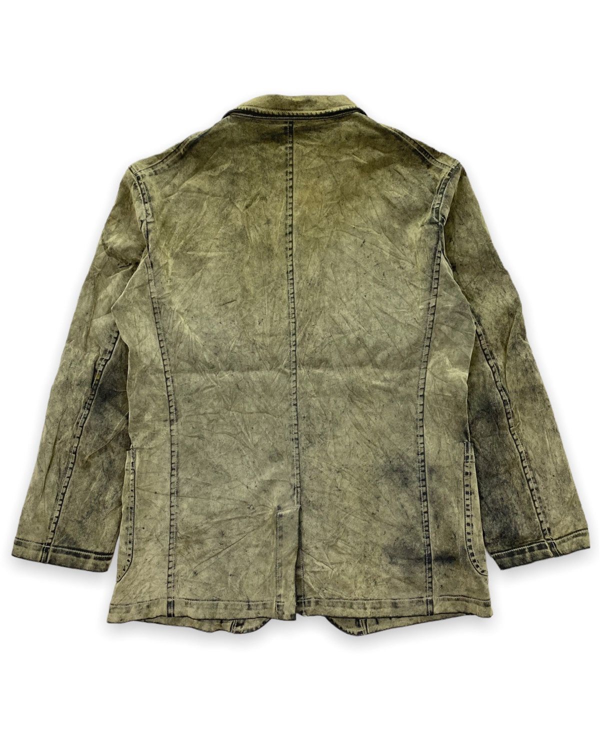Japanese Brand Baffy Dirty Distressed Velvet Denim Jacket Size US L / EU 52-54 / 3 - 2 Thumbnail