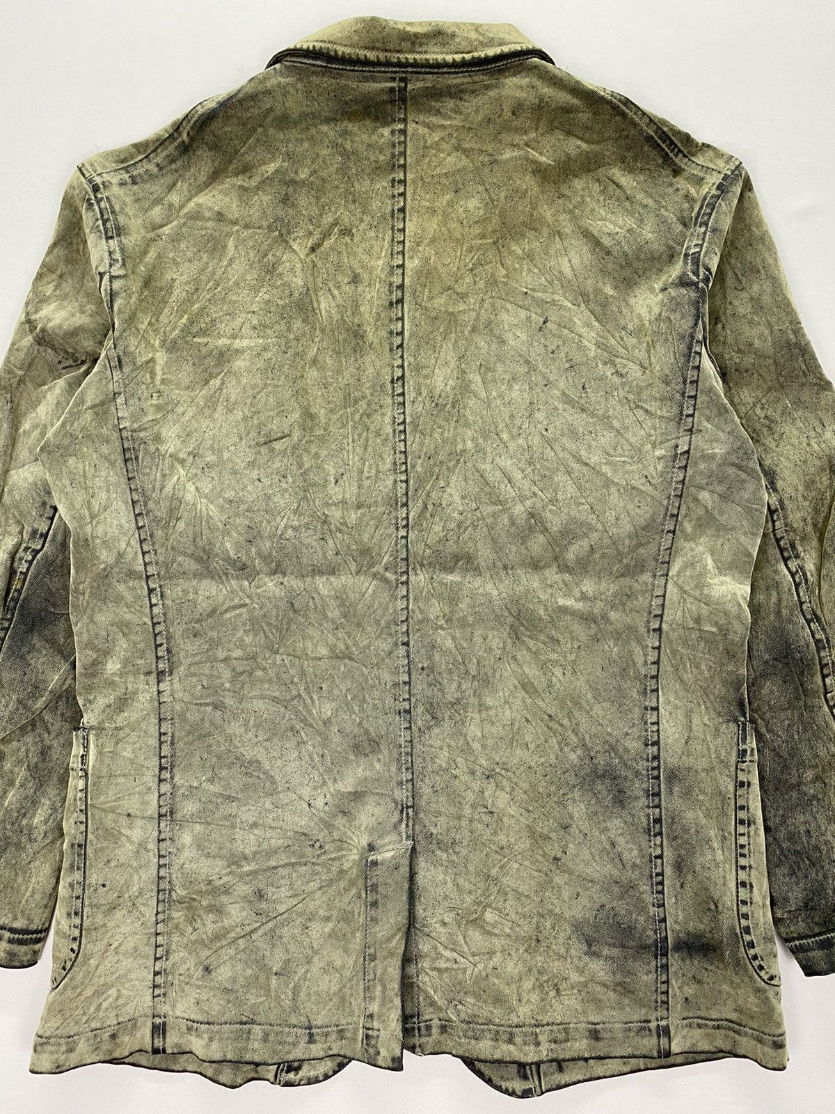 Japanese Brand Baffy Dirty Distressed Velvet Denim Jacket Size US L / EU 52-54 / 3 - 4 Thumbnail