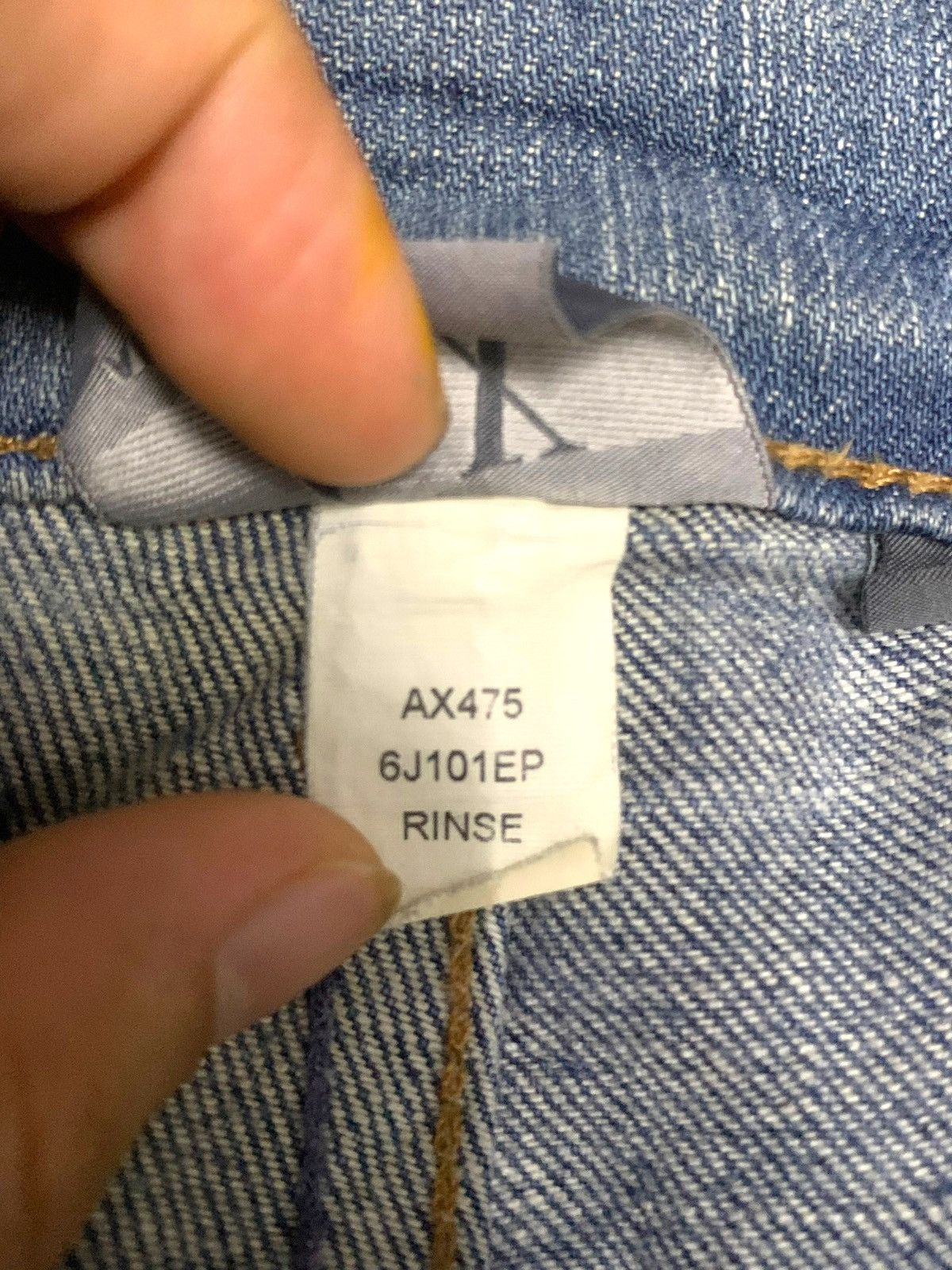 Armani Exchange Vintage Y2K Armani Exchange Japanese Denim Size US 35 - 12 Thumbnail