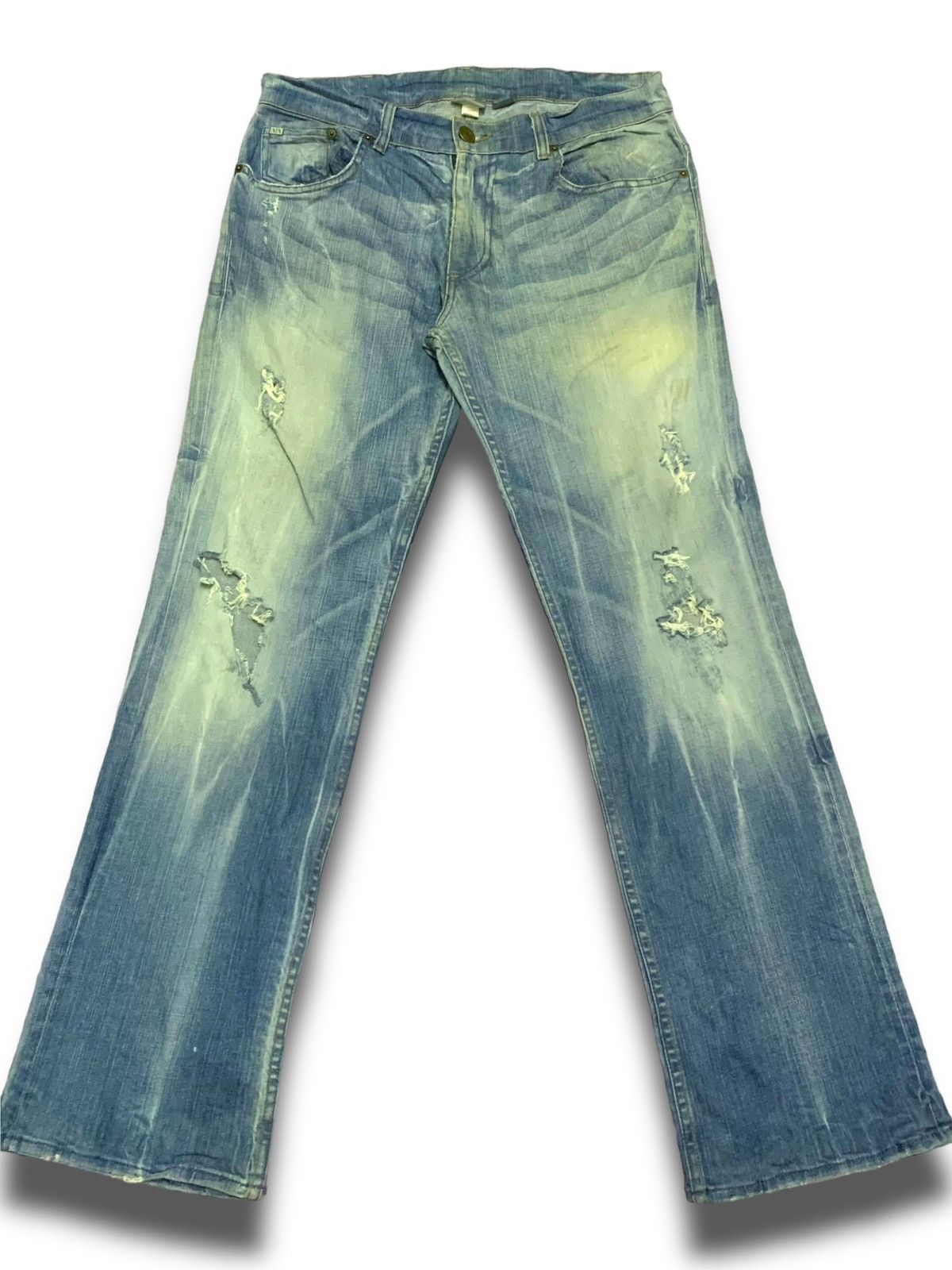 Armani Exchange Vintage Y2K Armani Exchange Japanese Denim Size US 35 - 2 Thumbnail