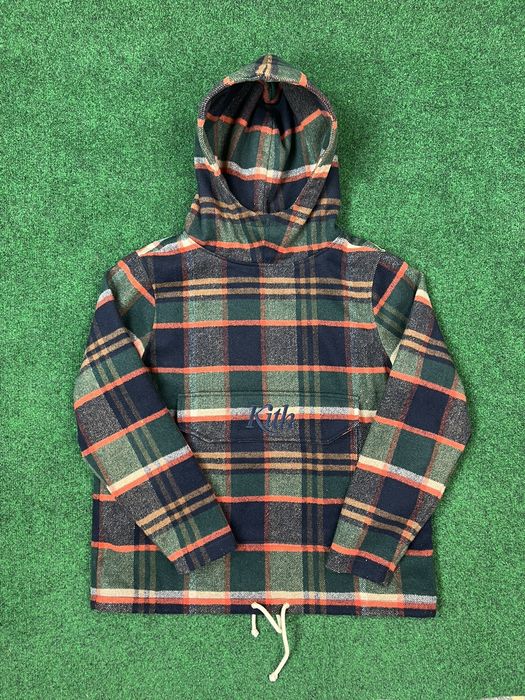 Kith plaid online hoodie