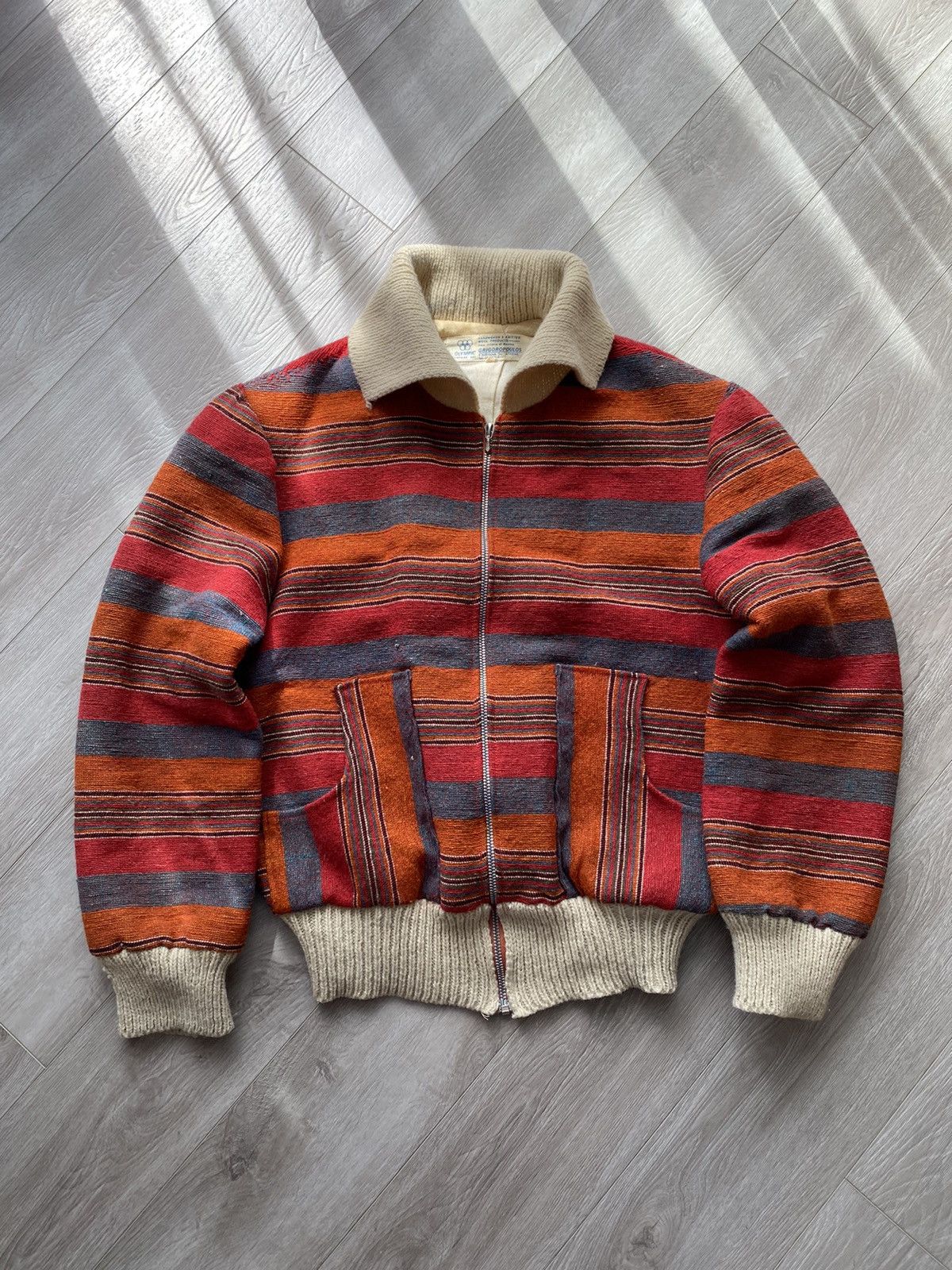 USA Olympics × Vintage Vintage Hand Made Wool Knit Olympic Games 1970 Size US M / EU 48-50 / 2 - 1 Thumbnail