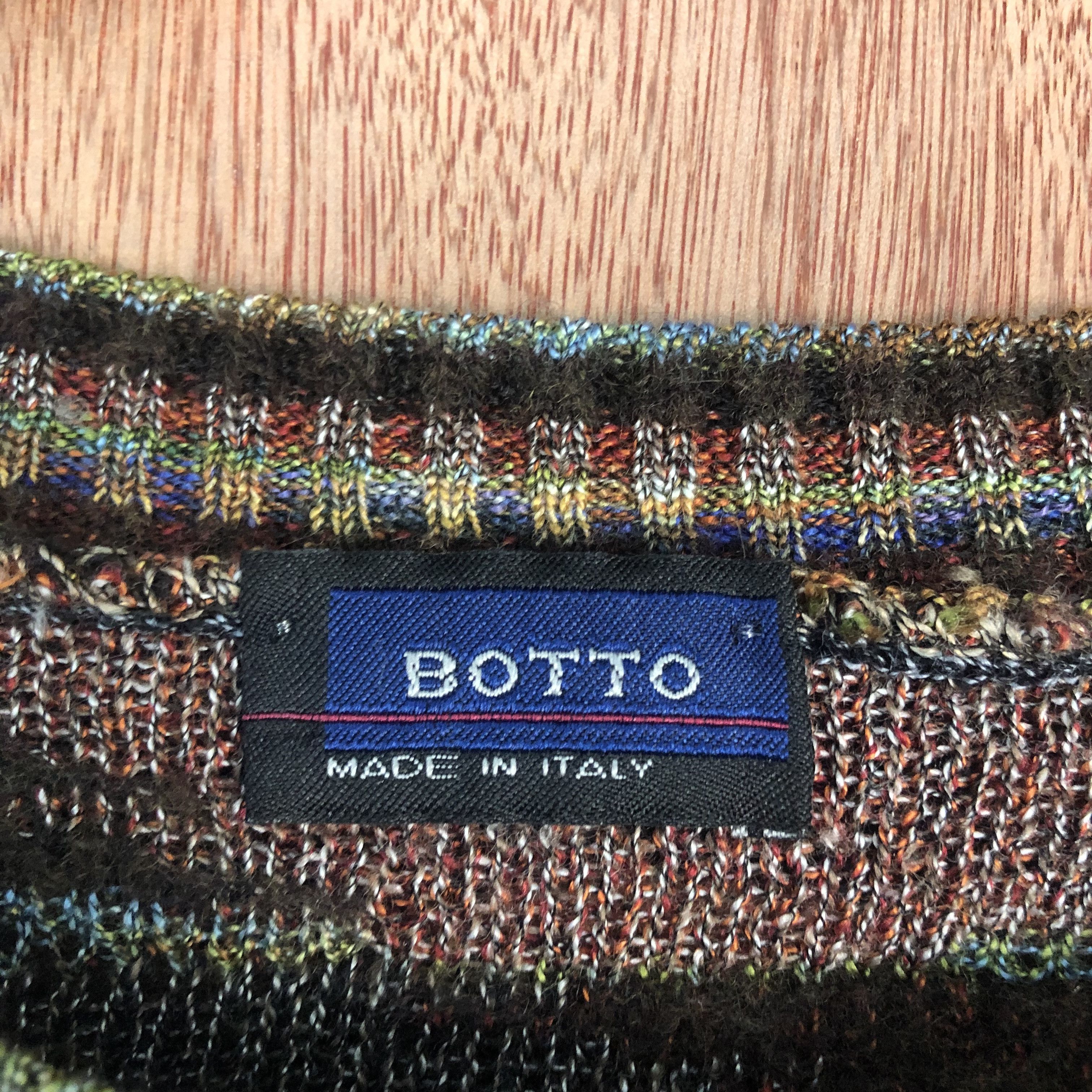 Italia Independent DLL Botto Multicolor distressed made in italy Knitwear #c507 Size US M / EU 48-50 / 2 - 9 Thumbnail