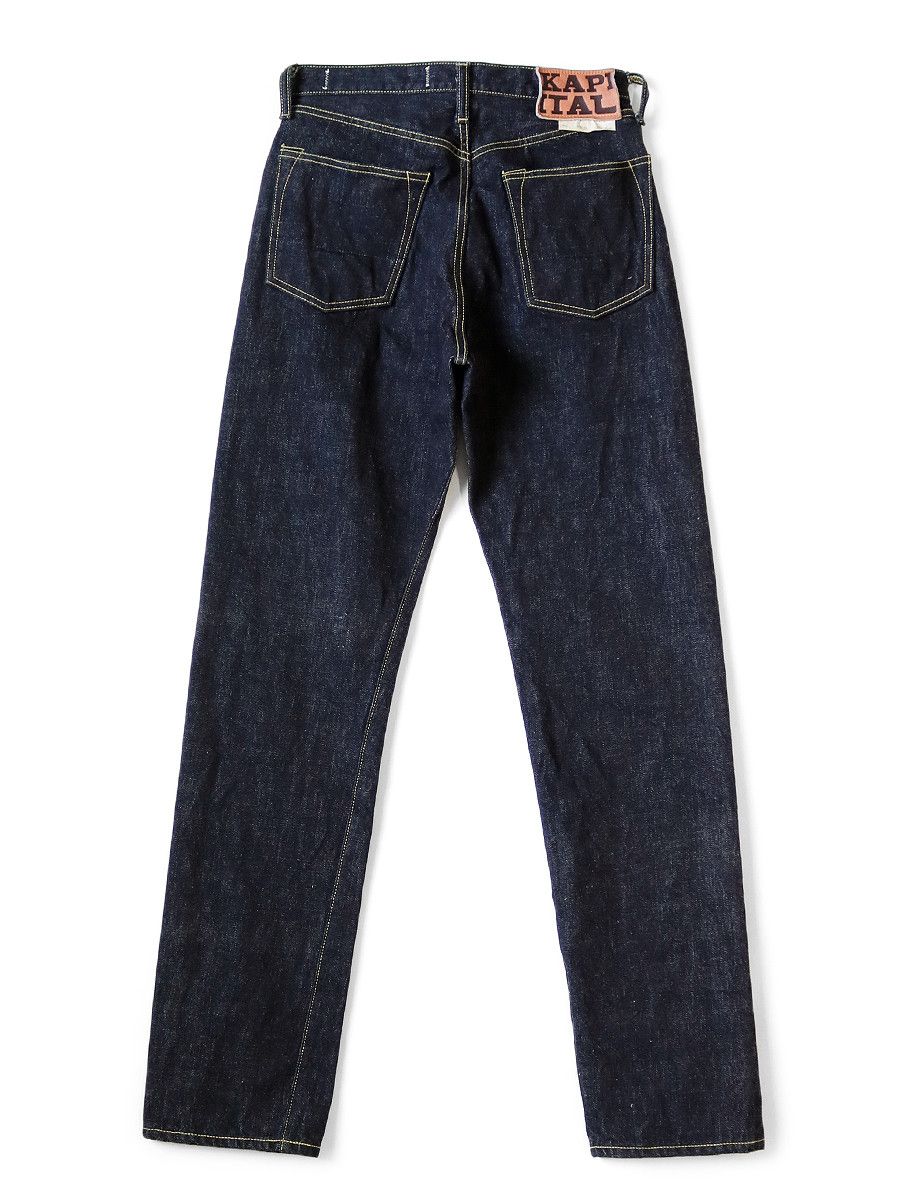 image of Kapital 14Oz Denim Pants 5P Monkey Cisco in Indigo, Men's (Size 36)