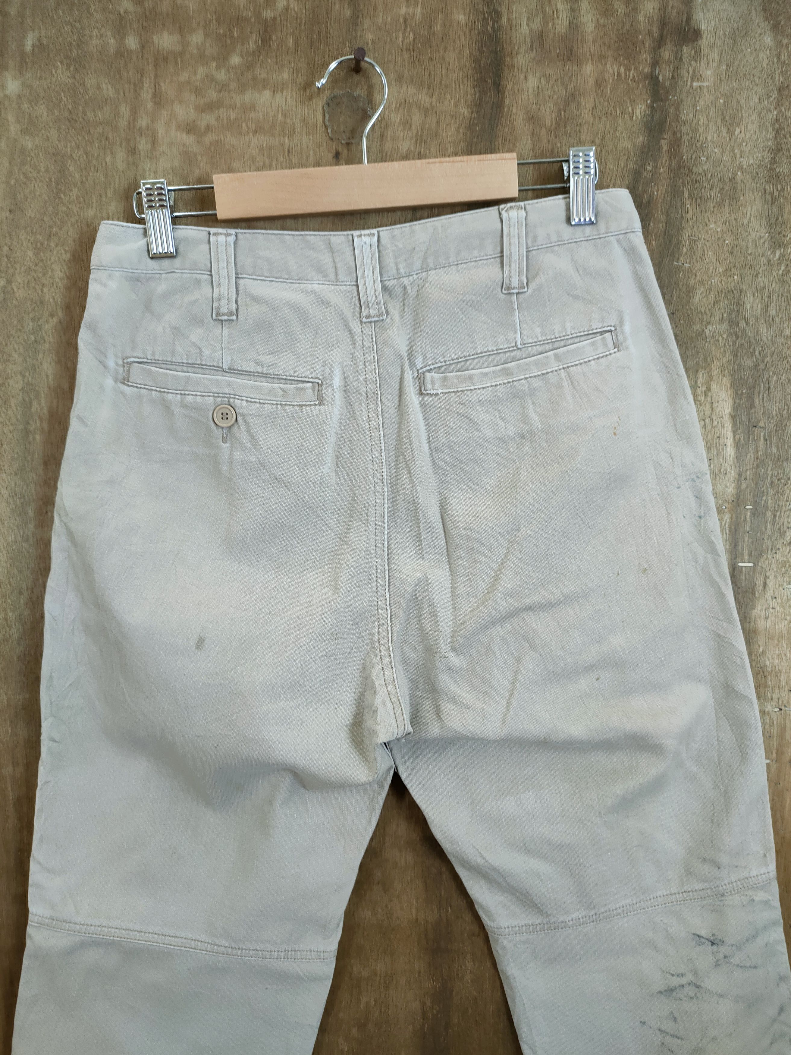 Japanese Brand DLL Japan Workers cargo dirty distressed pants #46-343 Size US 29 - 10 Thumbnail