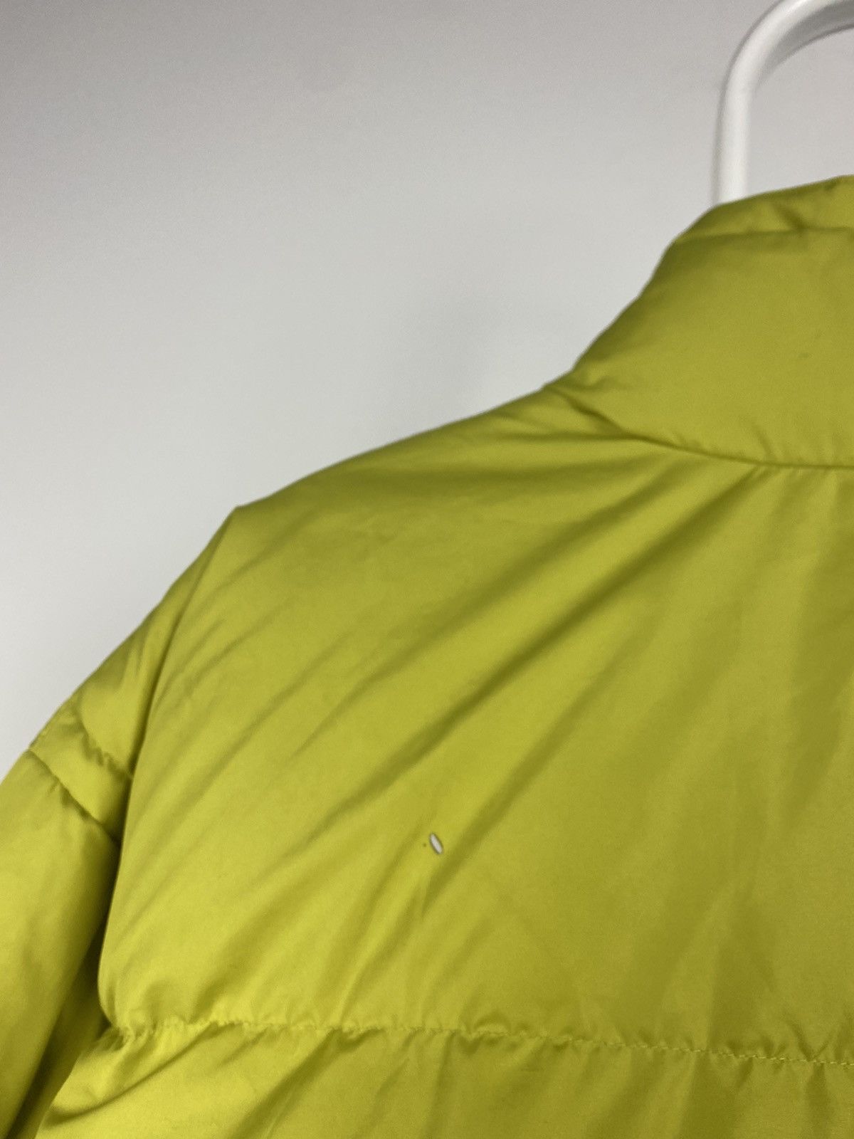 Nike × Vintage 90s Nike vintage lime green puffer jacket big swoosh Size US M / EU 48-50 / 2 - 11 Thumbnail