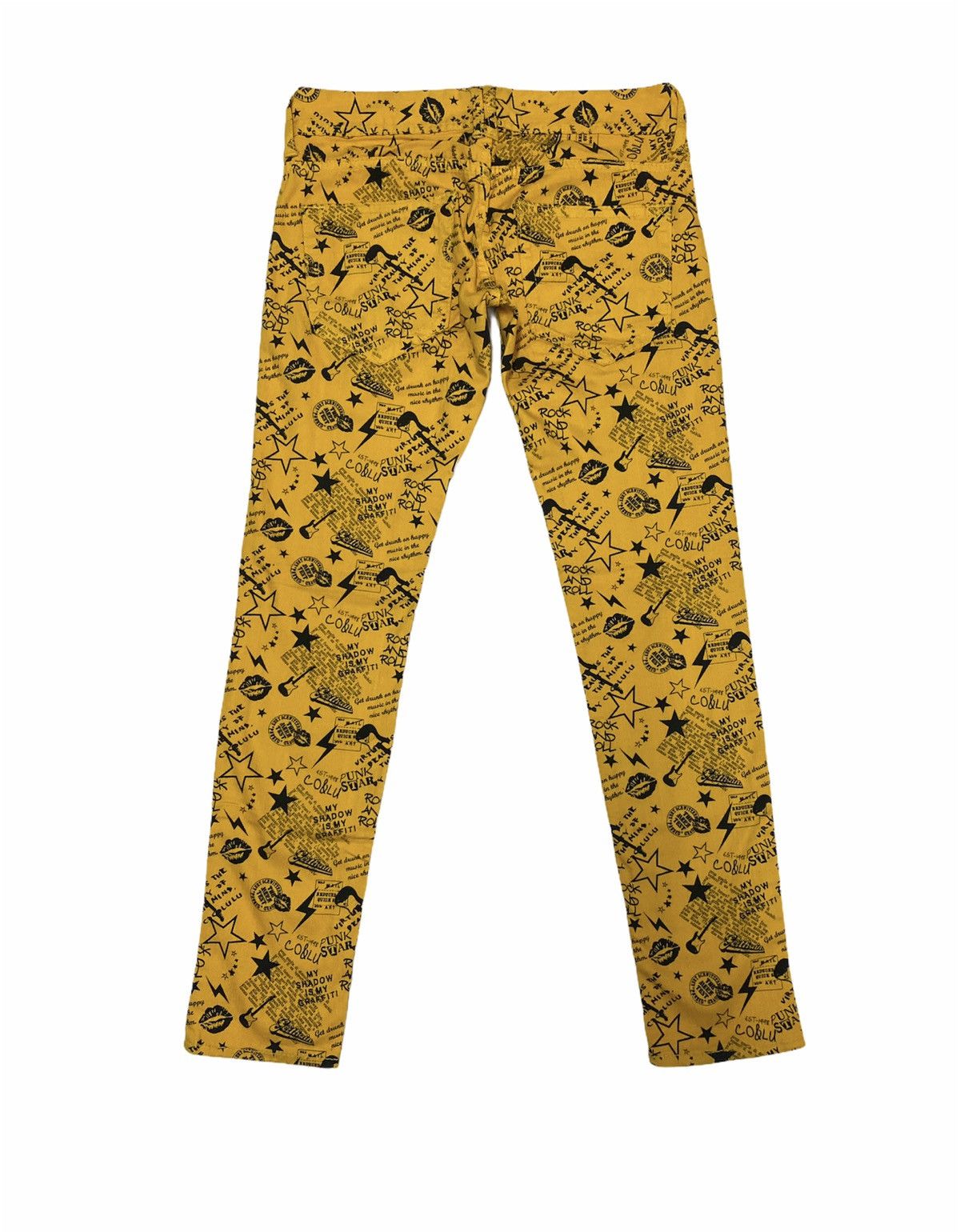 Japanese Brand × Vintage Japanese Co&Lu Rock & Roll Over Print Denim Jeans Hysteric Size US 30 / EU 46 - 2 Thumbnail