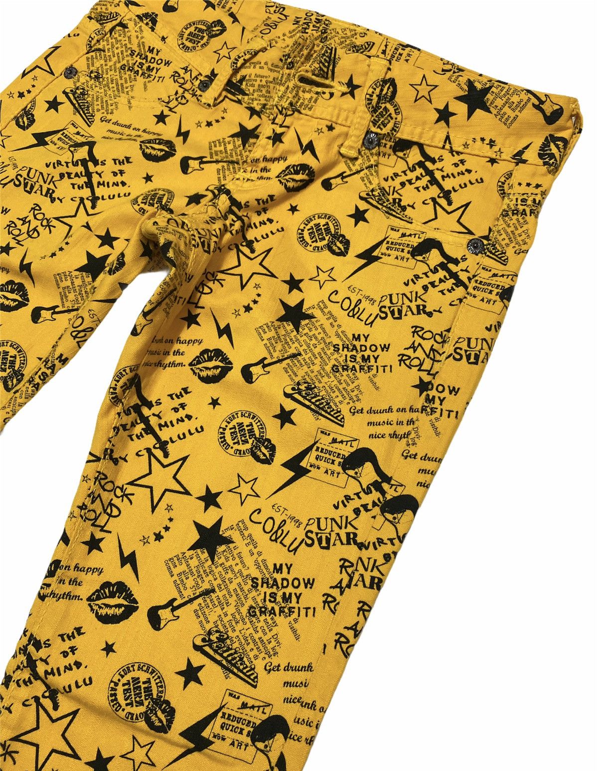 Japanese Brand × Vintage Japanese Co&Lu Rock & Roll Over Print Denim Jeans Hysteric Size US 30 / EU 46 - 8 Thumbnail