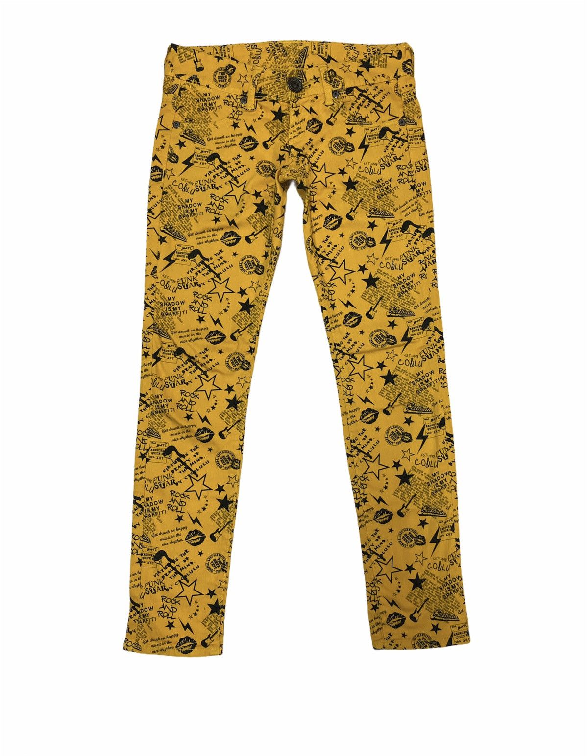 Japanese Brand × Vintage Japanese Co&Lu Rock & Roll Over Print Denim Jeans Hysteric Size US 30 / EU 46 - 1 Thumbnail