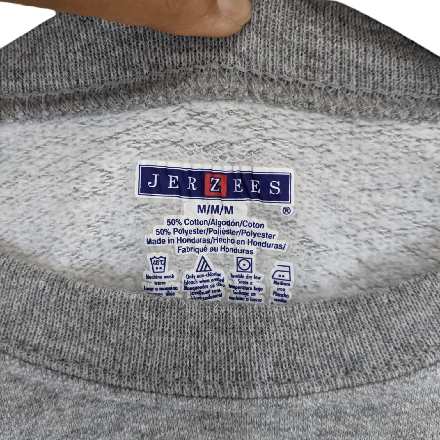 Jerzees JERZEES Grey Plain Jumper Sweatshirt Size US M / EU 48-50 / 2 - 7 Thumbnail
