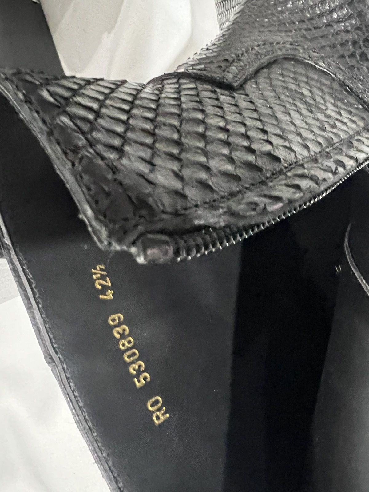 Saint Laurent Paris Saint Laurent Lukas python boots. 42.5/9.5. $1995 Size US 9.5 / EU 42-43 - 9 Thumbnail