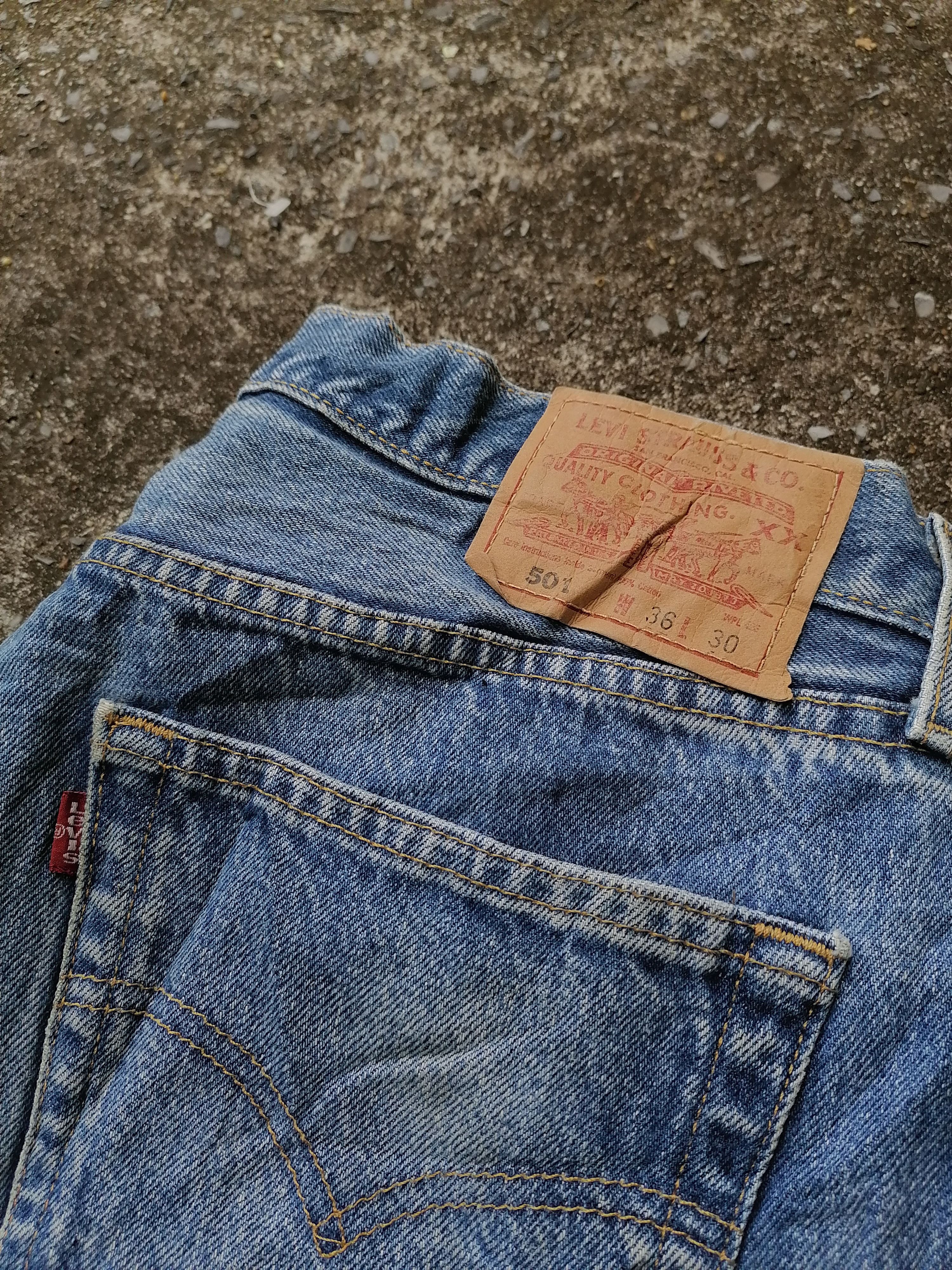 Levi's × Levi's Vintage Clothing 501 Levi's Strauss Fly Button Denim Jeans Size US 34 / EU 50 - 8 Thumbnail