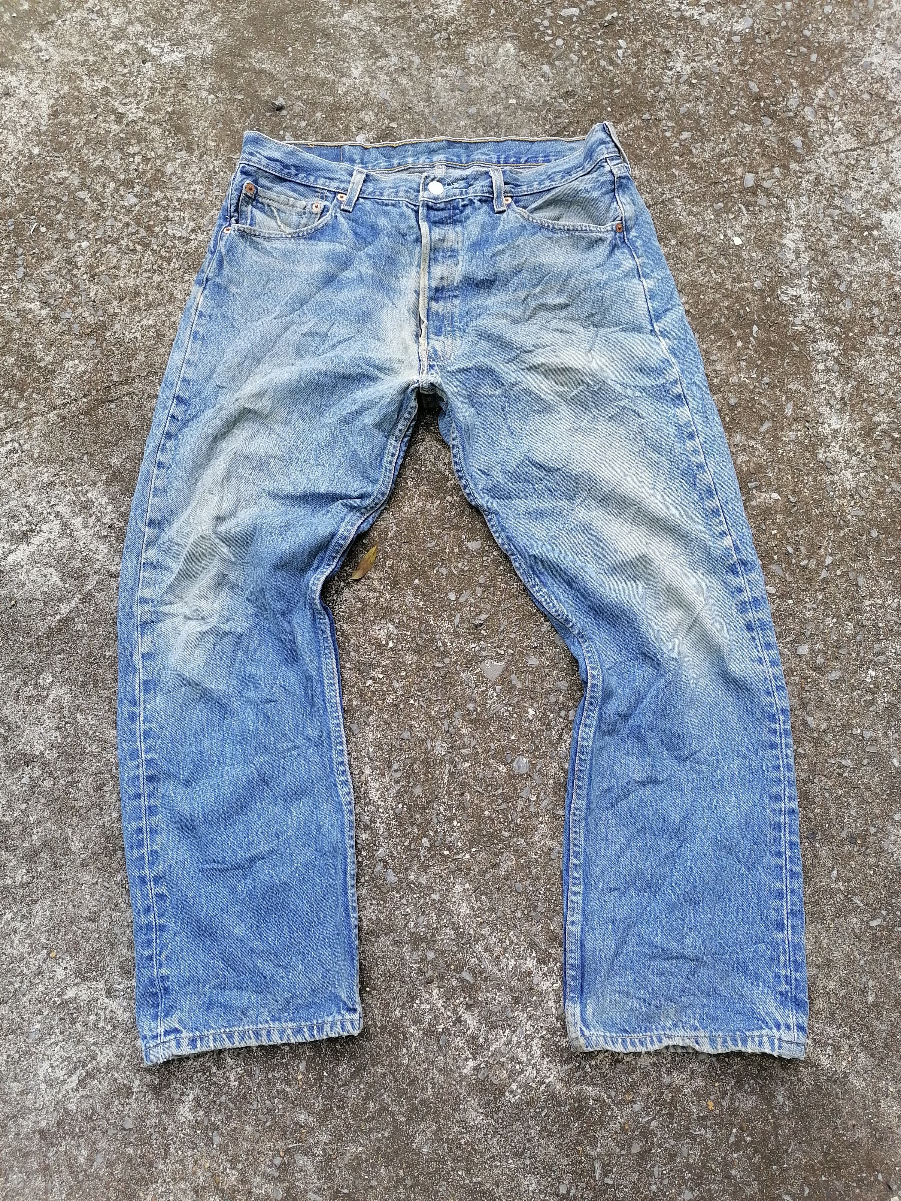 Levi's × Levi's Vintage Clothing 501 Levi's Strauss Fly Button Denim Jeans Size US 34 / EU 50 - 1 Thumbnail