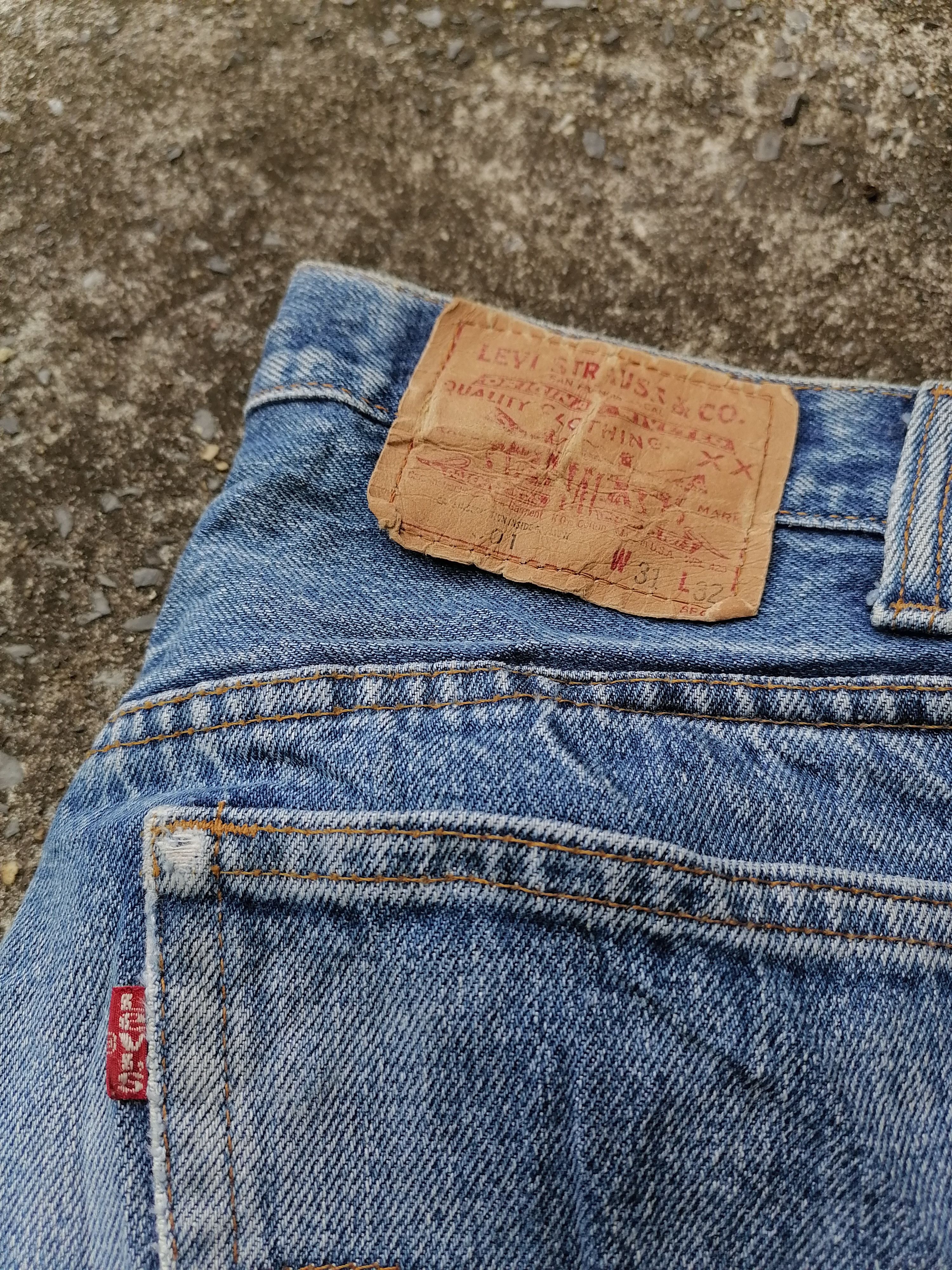 Levi's × Levi's Vintage Clothing Levi's Strauss 501 Distressed Fly Button Denim Jeans Size US 28 / EU 44 - 6 Thumbnail