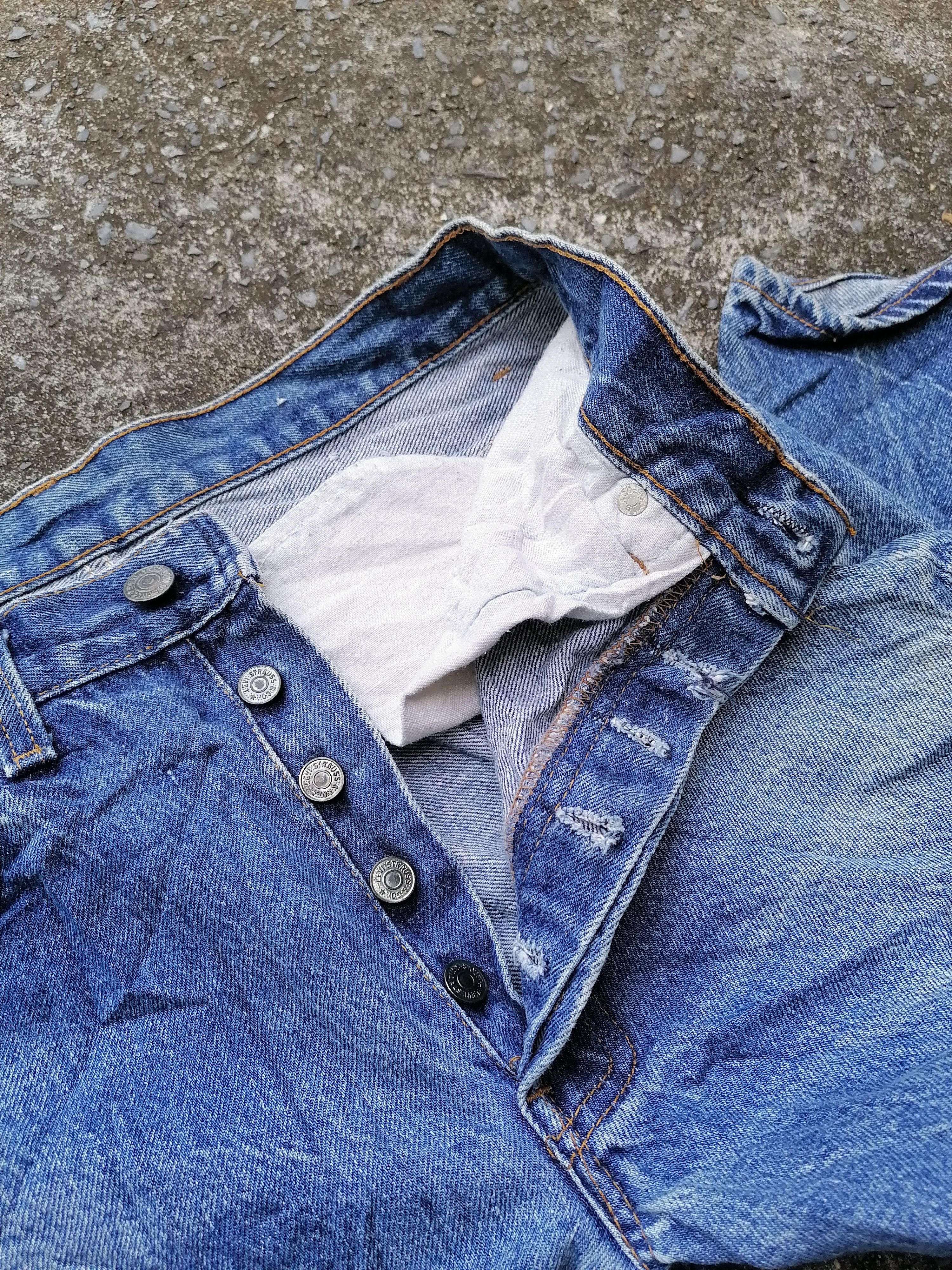 Levi's × Levi's Vintage Clothing Levi's Strauss 501 Distressed Fly Button Denim Jeans Size US 28 / EU 44 - 3 Thumbnail