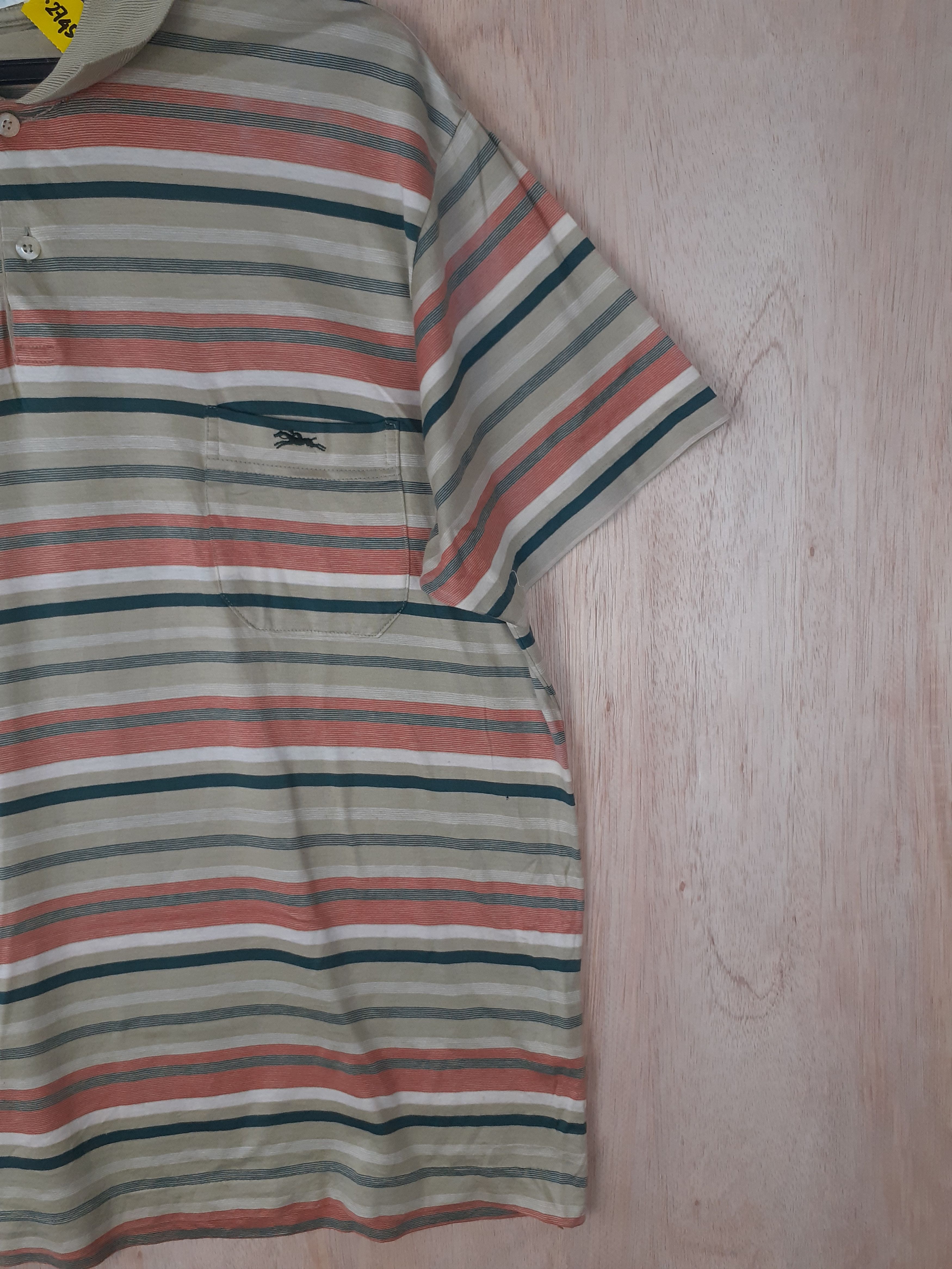 Longchamp DL Longchamp vintage stripe collar shirt #2745 Size US L / EU 52-54 / 3 - 3 Thumbnail
