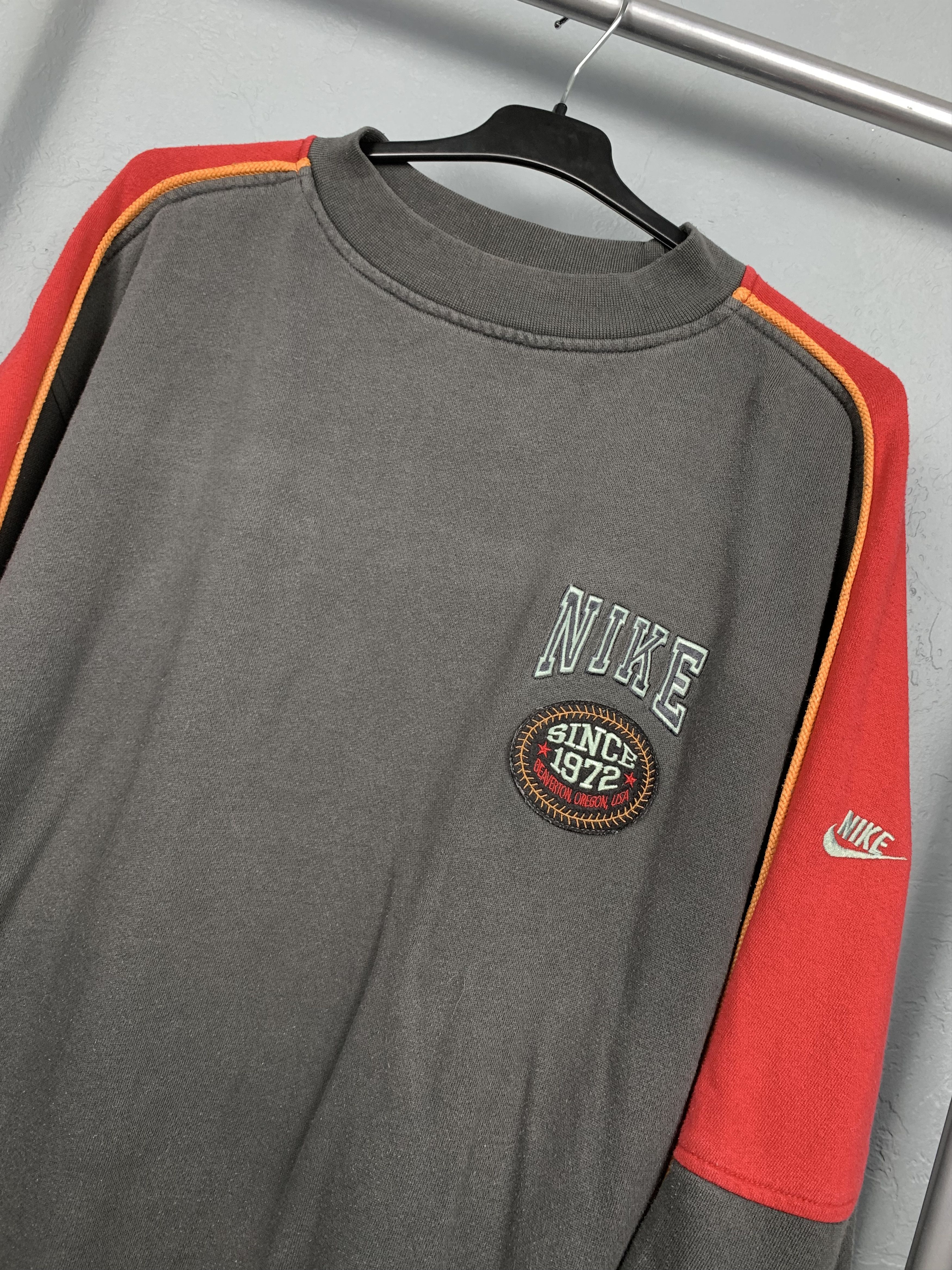 Nike × Vintage Nike 90s Vintage Mens Sweatshirt Size US L / EU 52-54 / 3 - 2 Thumbnail