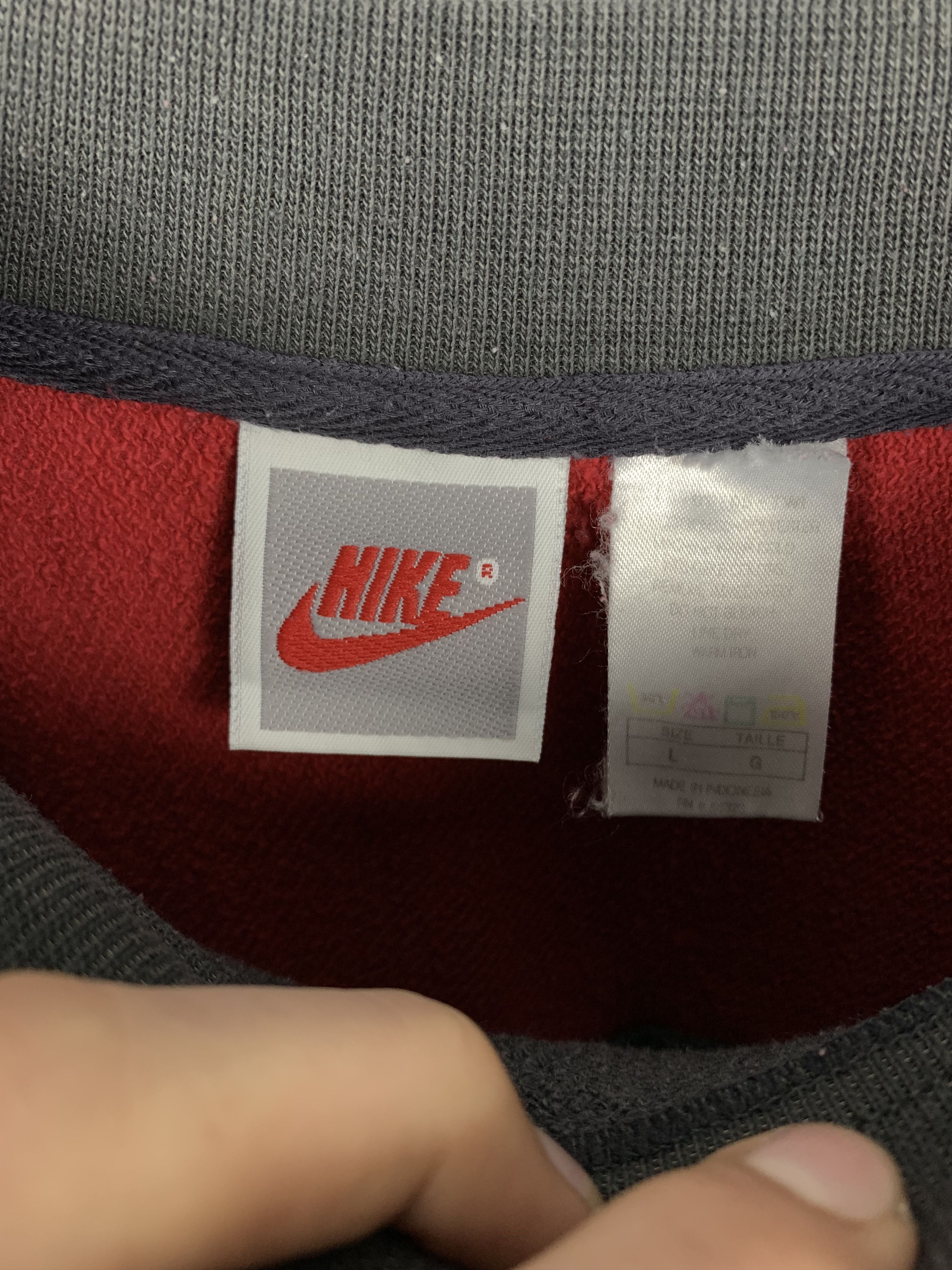 Nike × Vintage Nike 90s Vintage Mens Sweatshirt Size US L / EU 52-54 / 3 - 3 Thumbnail