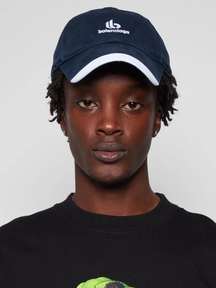 Balenciaga Balenciaga Double B Logo Baseball Cap Hat Size ONE SIZE - 4 Thumbnail