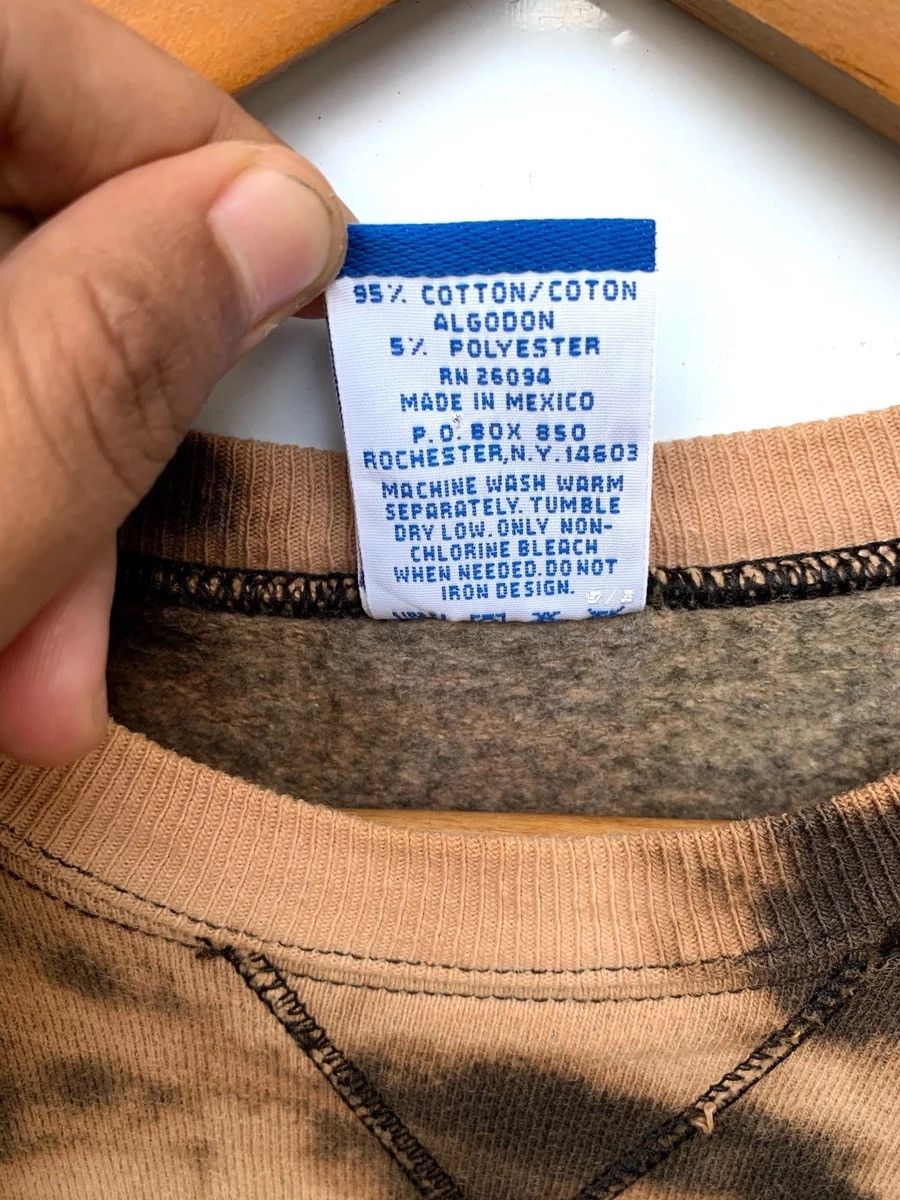 Vintage Champion Crewneck Sweatshirt Custom Made Bleach Wash