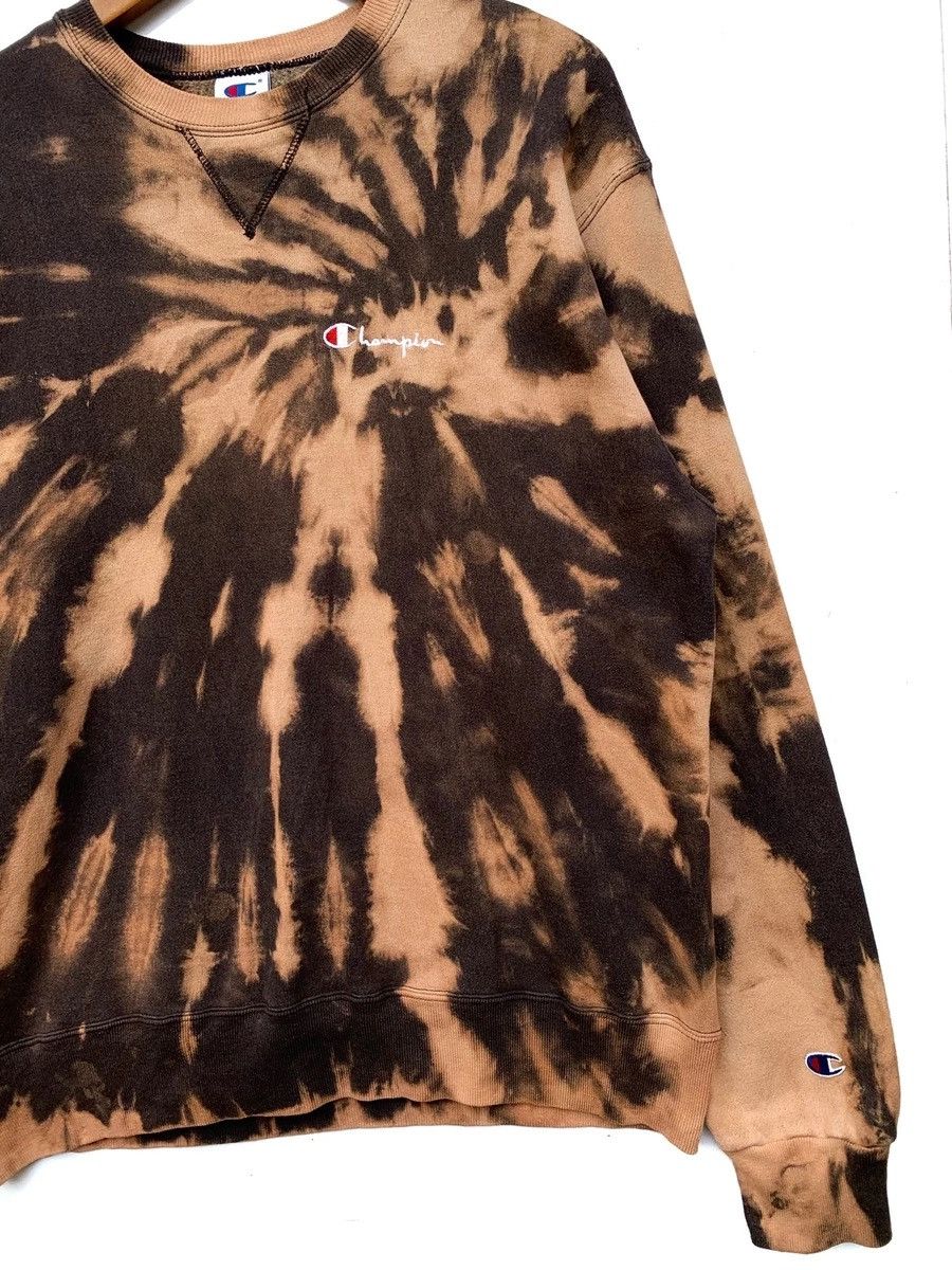 Vintage Champion Crewneck Sweatshirt Custom Made Bleach Wash
