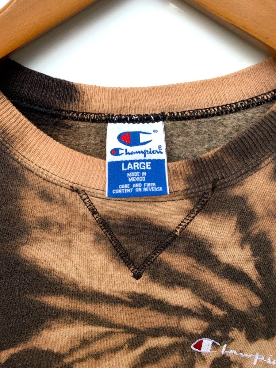 Vintage Champion Crewneck Sweatshirt Custom Made Bleach Wash