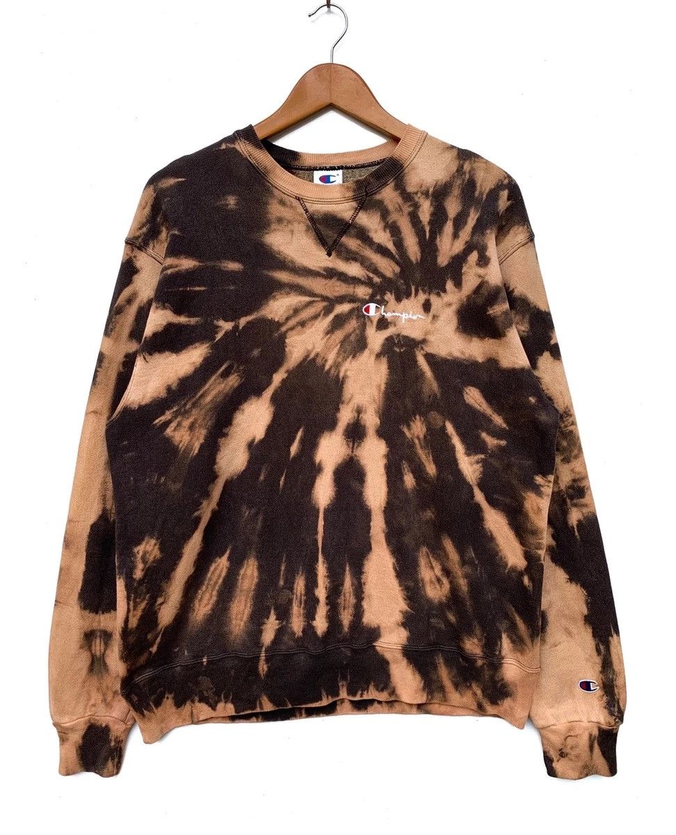 Vintage Champion Crewneck Sweatshirt Custom Made Bleach Wash