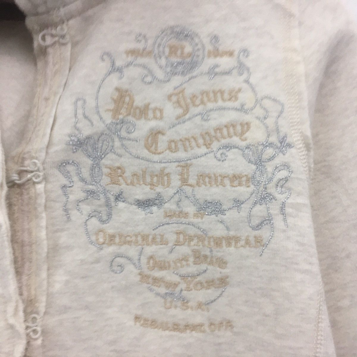 Polo Ralph Lauren × Ralph Lauren Vintage Polo Jeans Hoodie Sweatshirt Embroidery Spellout Size S / US 4 / IT 40 - 5 Thumbnail