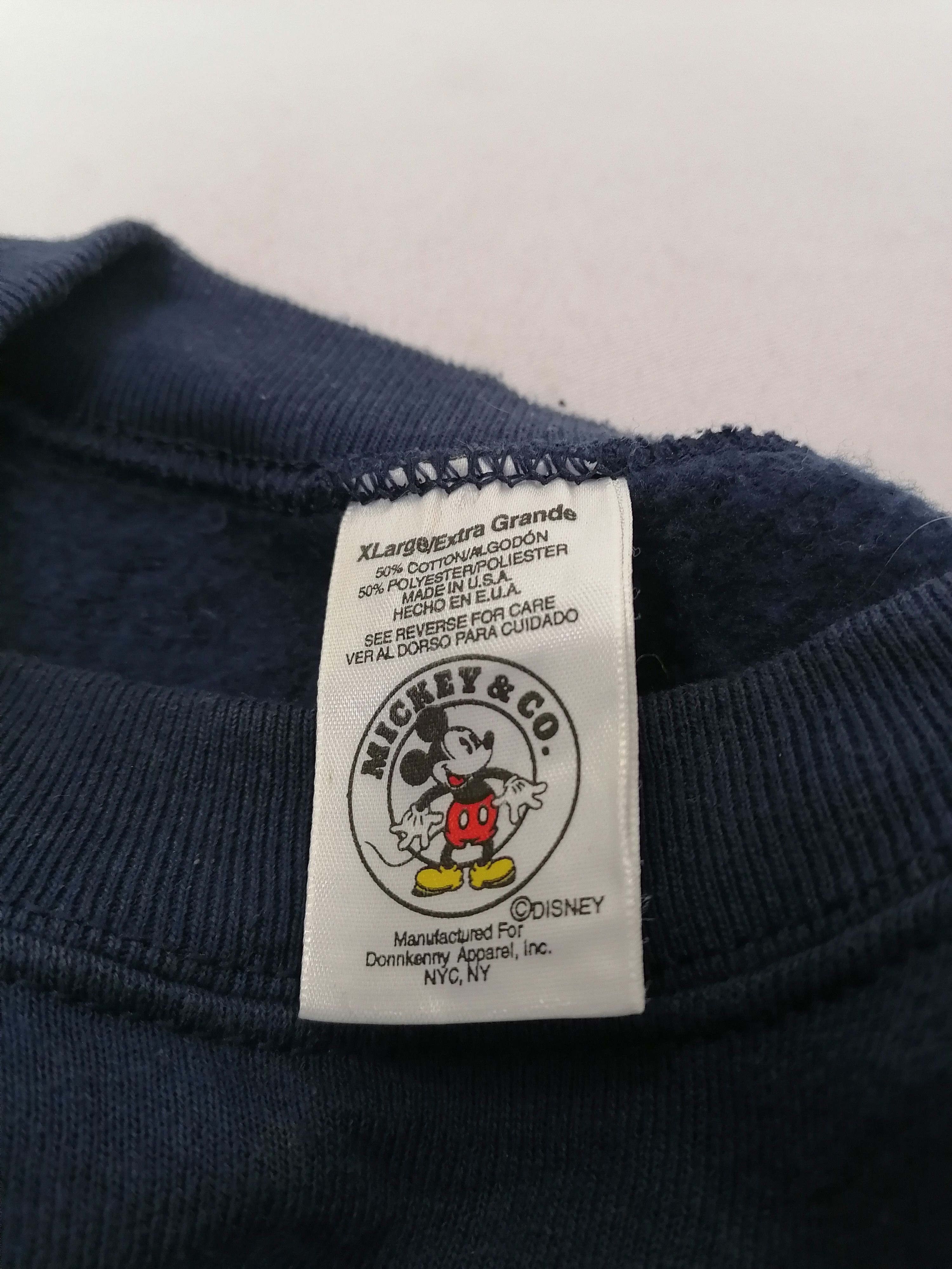 Disney × Mickey Mouse × Vintage Mickey Mouse Embroidered Sweatshirt Size US XL / EU 56 / 4 - 4 Thumbnail
