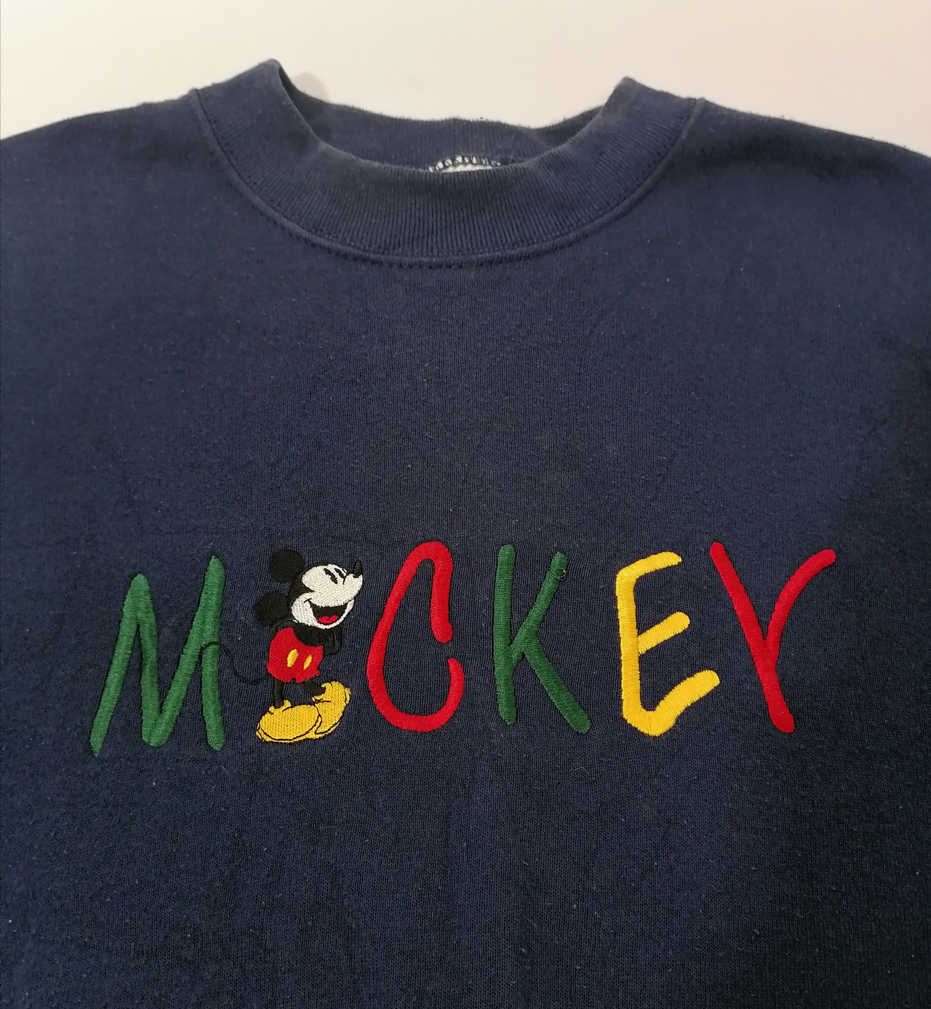 Disney × Mickey Mouse × Vintage Mickey Mouse Embroidered Sweatshirt Size US XL / EU 56 / 4 - 2 Thumbnail