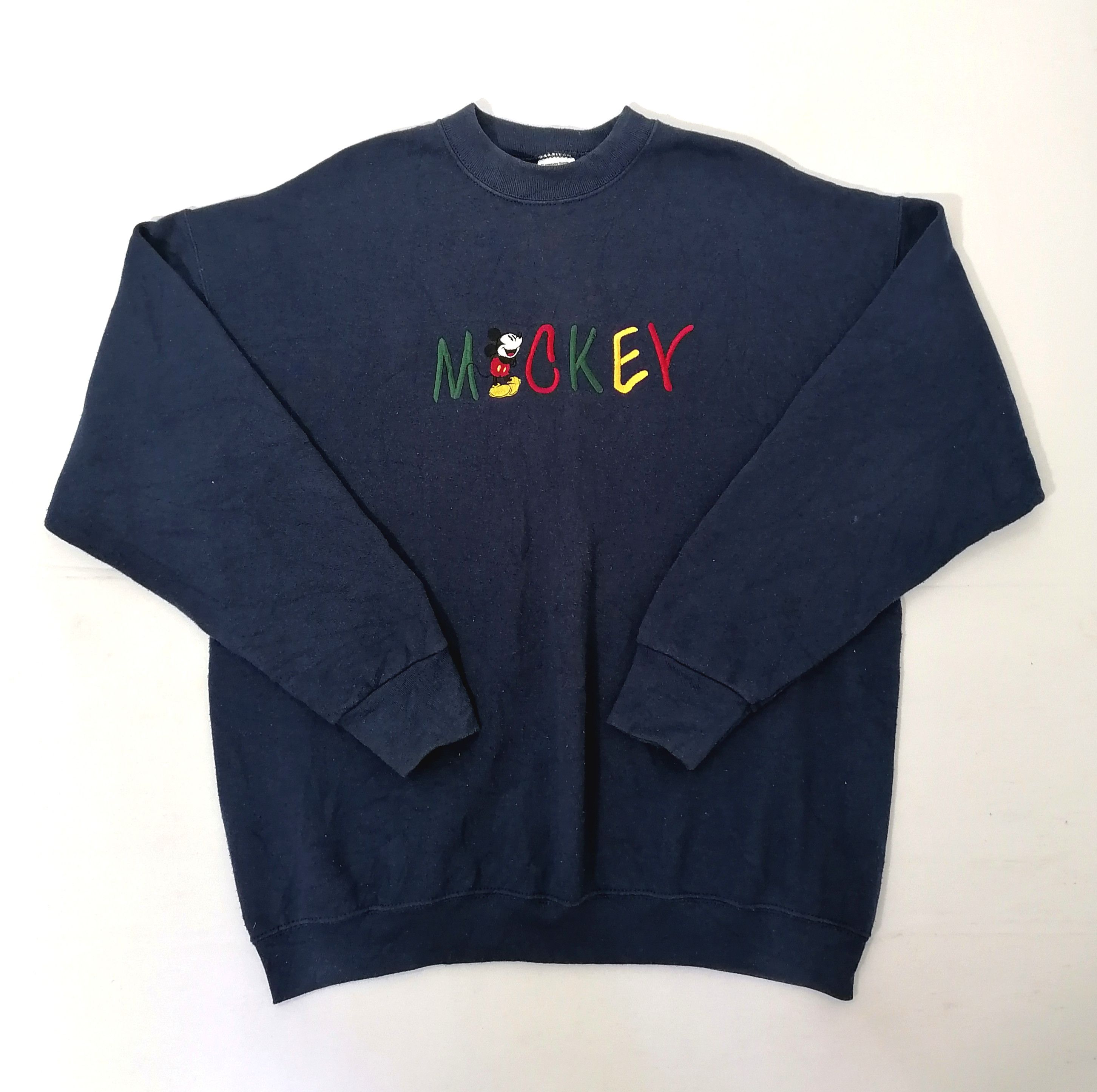 Disney × Mickey Mouse × Vintage Mickey Mouse Embroidered Sweatshirt Size US XL / EU 56 / 4 - 1 Thumbnail