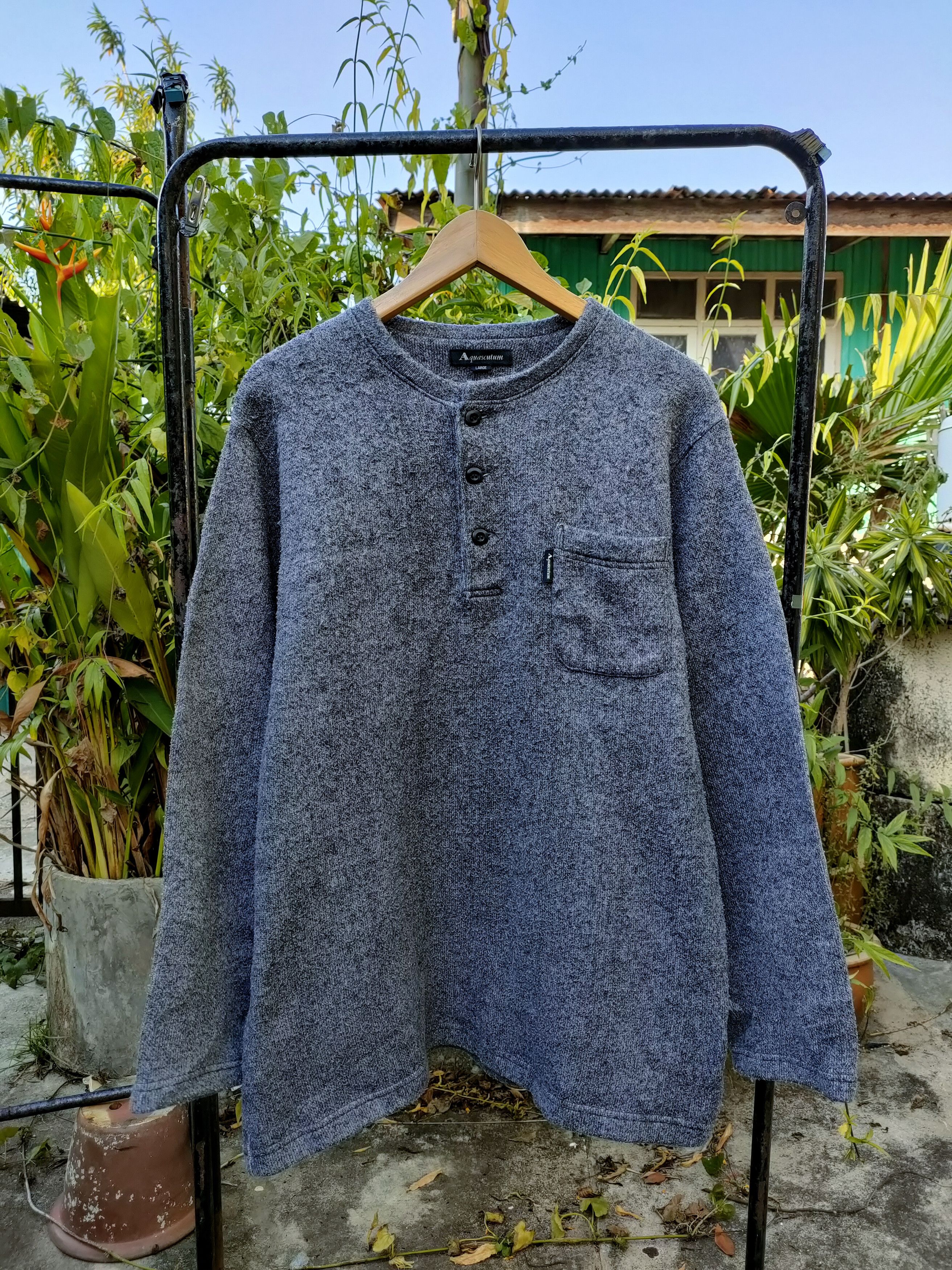 Aquascutum Aquascutum 3 Button Sweatshirts Size US L / EU 52-54 / 3 - 1 Thumbnail