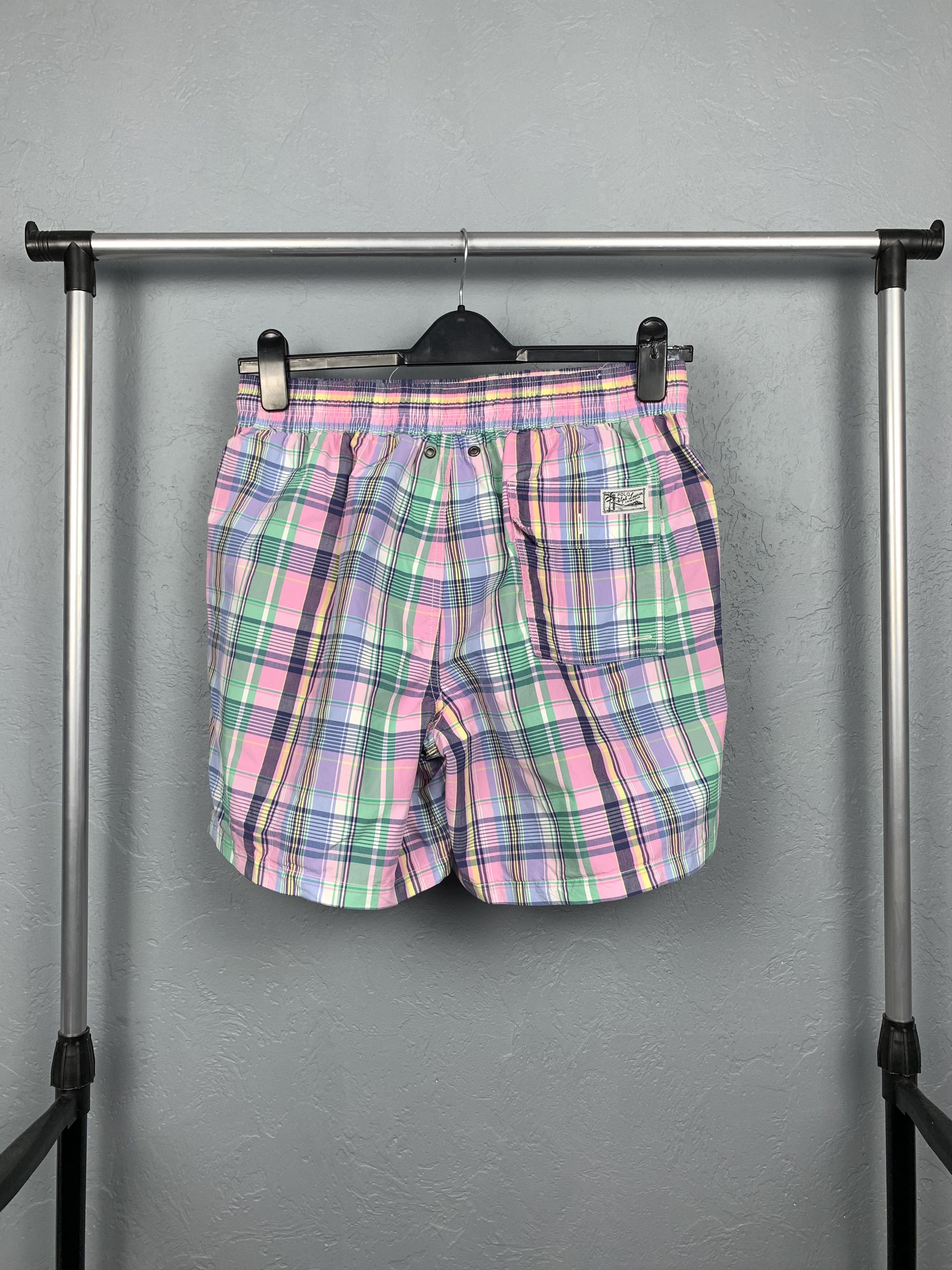 Lauren Ralph Lauren × Polo Ralph Lauren × Vintage Polo Ralph Lauren Vintage Mens Nylon Swimming Shorts Size US 32 / EU 48 - 5 Thumbnail
