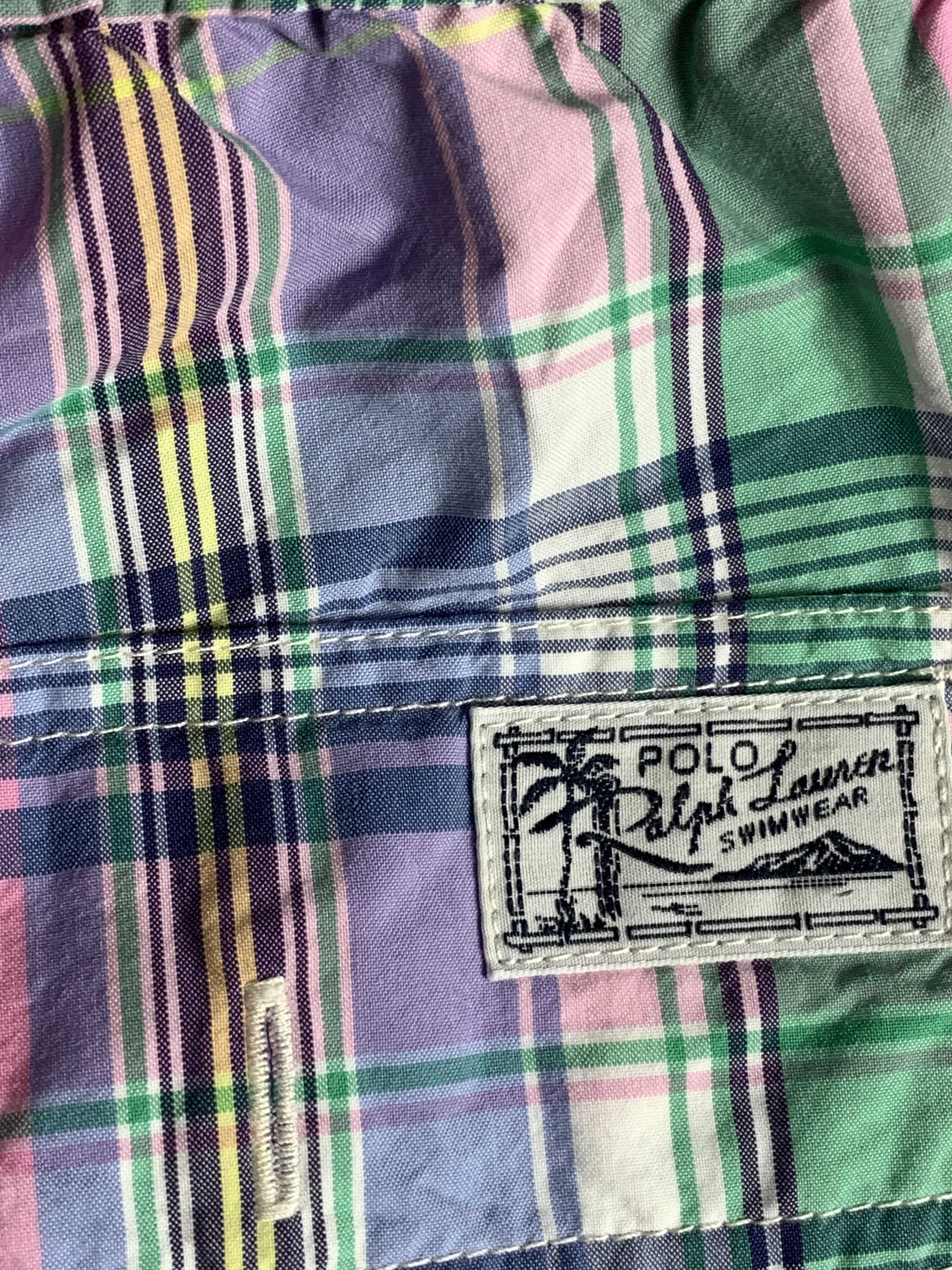 Lauren Ralph Lauren × Polo Ralph Lauren × Vintage Polo Ralph Lauren Vintage Mens Nylon Swimming Shorts Size US 32 / EU 48 - 7 Thumbnail